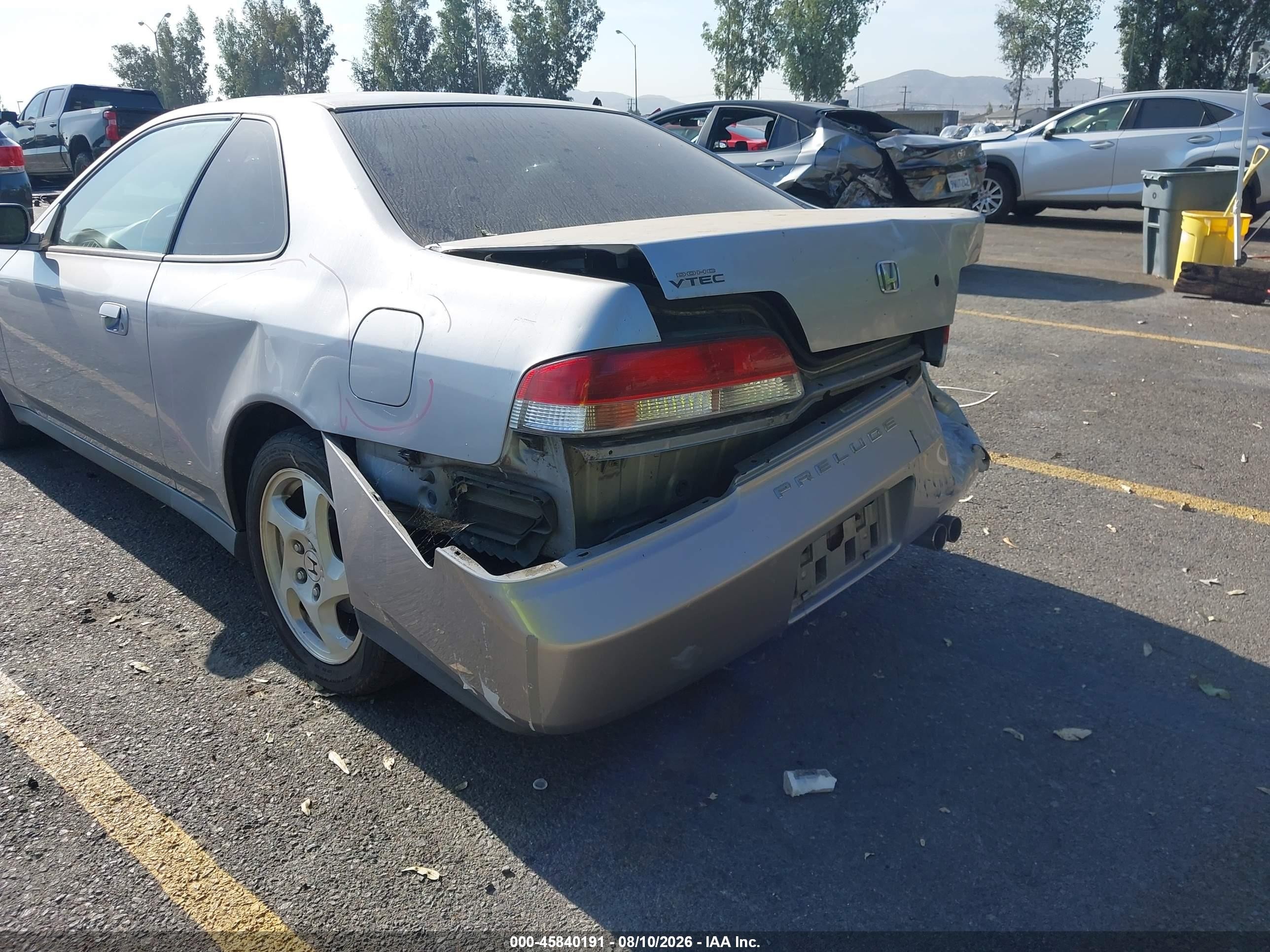 1997 Honda Prelude   Silver vin: JHMBB6241VC016265