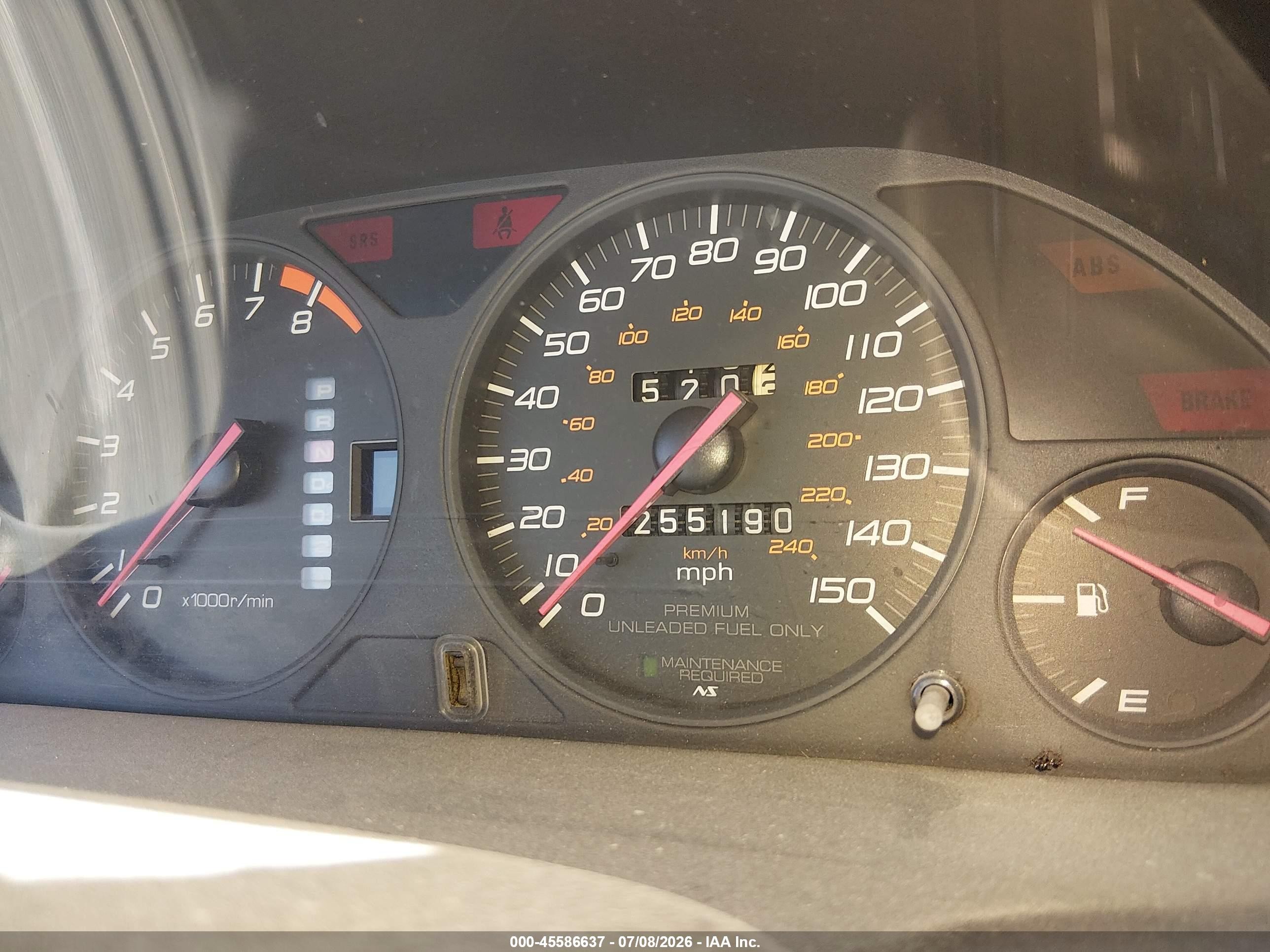 1998 Honda Prelude   Черный vin: JHMBB6241WC003727