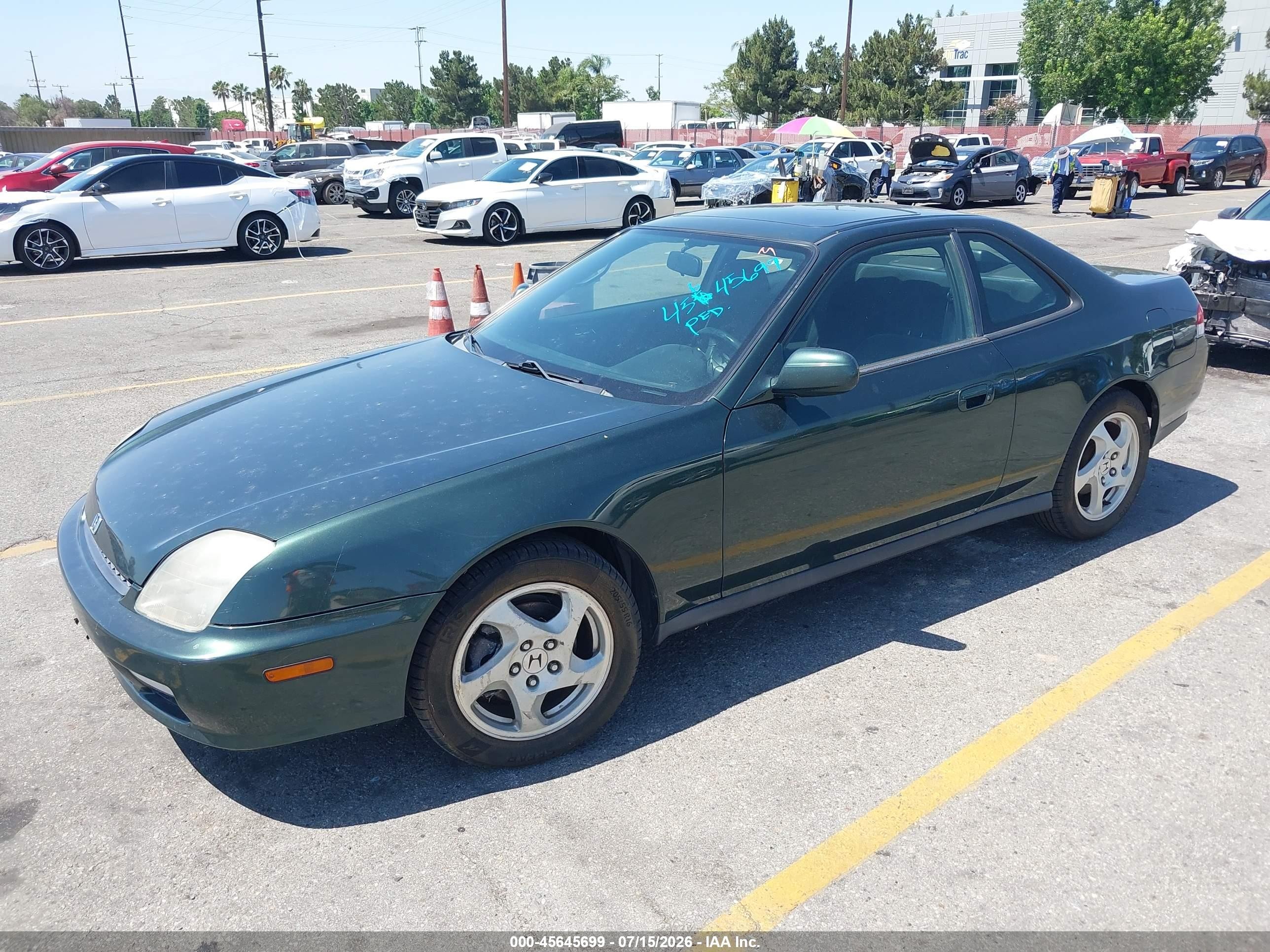 1999 Honda Prelude   Green vin: JHMBB6241XC009402