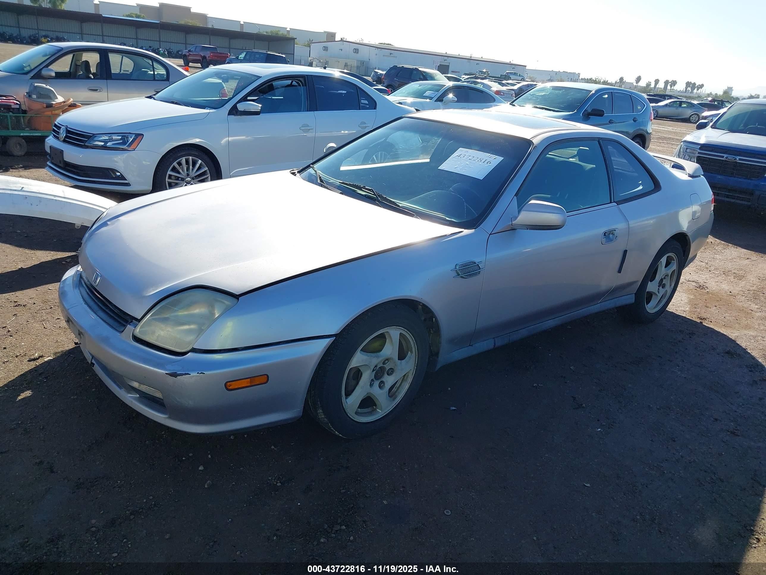 1997 Honda Prelude   Silver vin: JHMBB6243VC002478