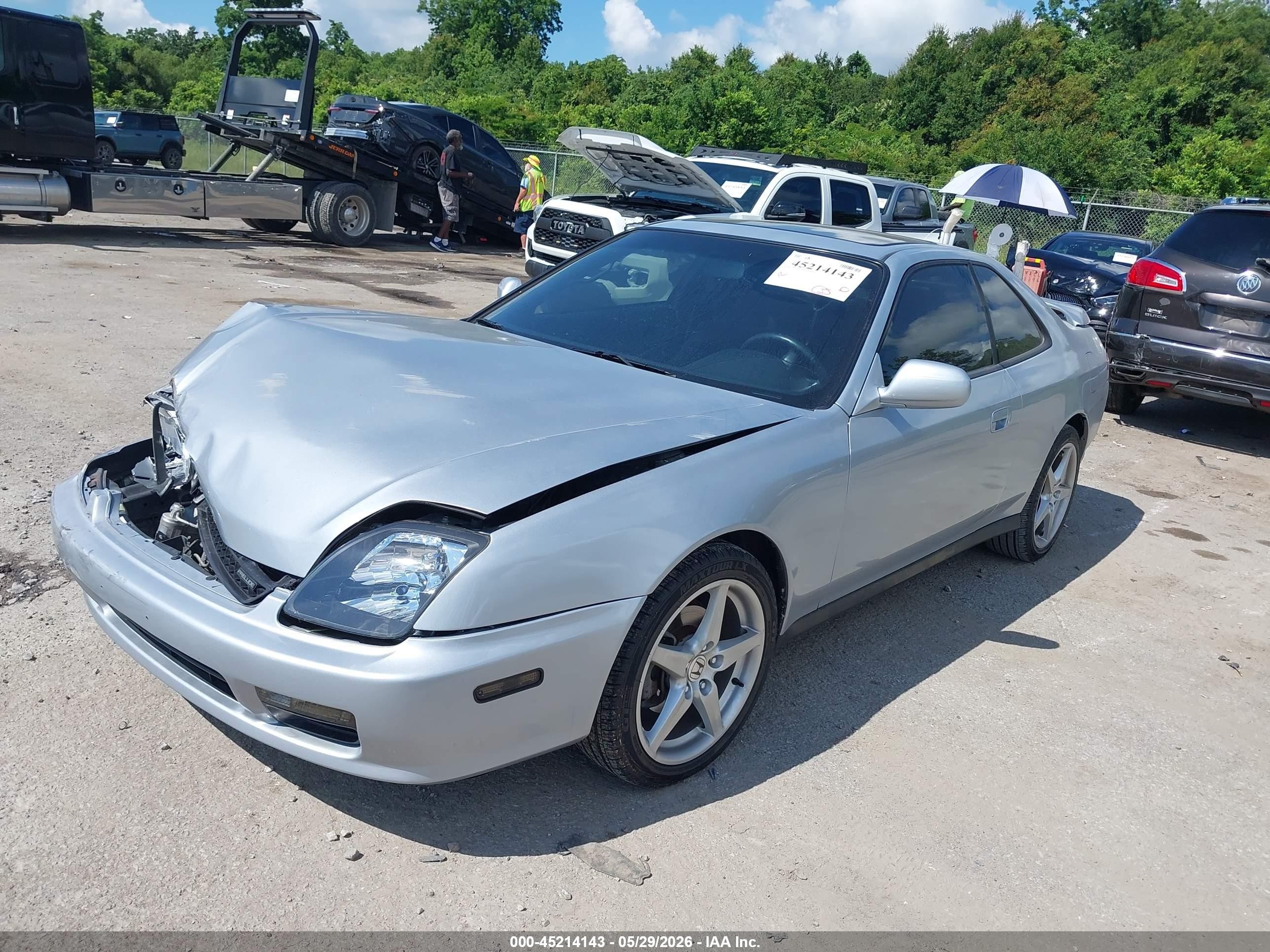 2001 Honda Prelude   Silver vin: JHMBB62451C011063
