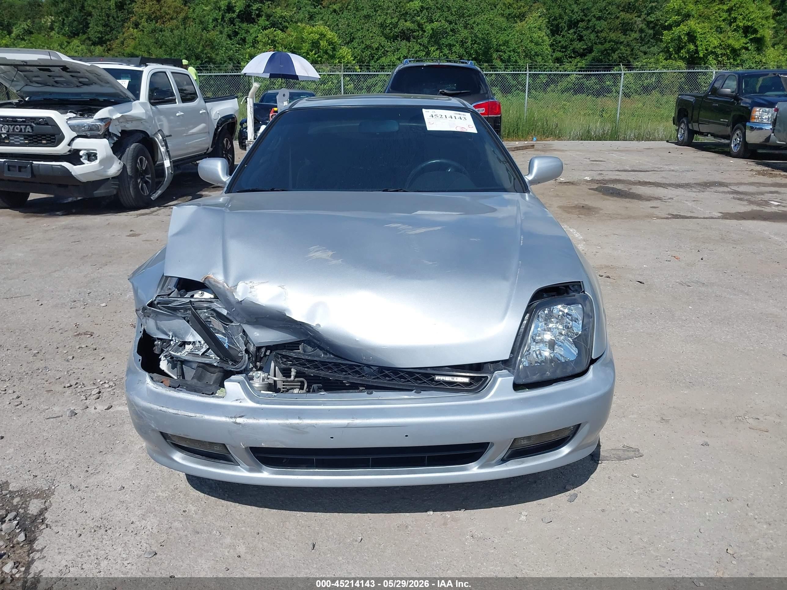 2001 Honda Prelude   Silver vin: JHMBB62451C011063