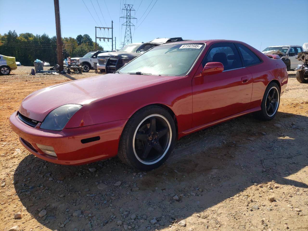 1997 Honda Prelude Red vin: JHMBB6246VC013913