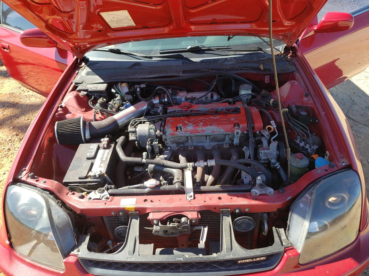 1997 Honda Prelude Red vin: JHMBB6246VC013913