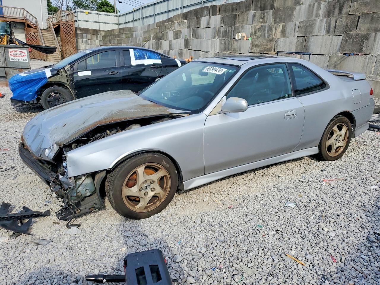 2001 Honda Prelude Silver vin: JHMBB62471C001215