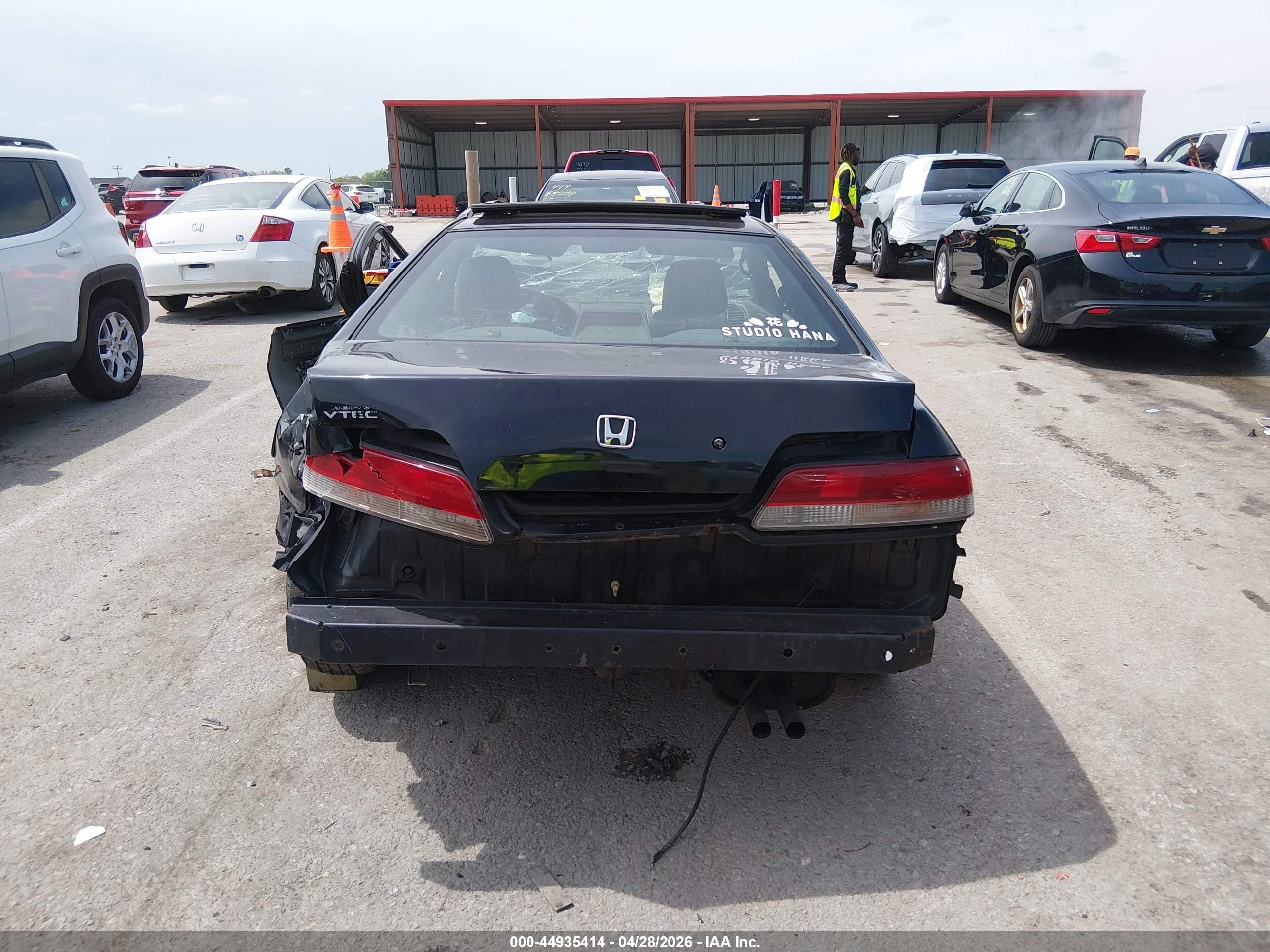 2001 Honda Prelude   Черный vin: JHMBB62491C008375