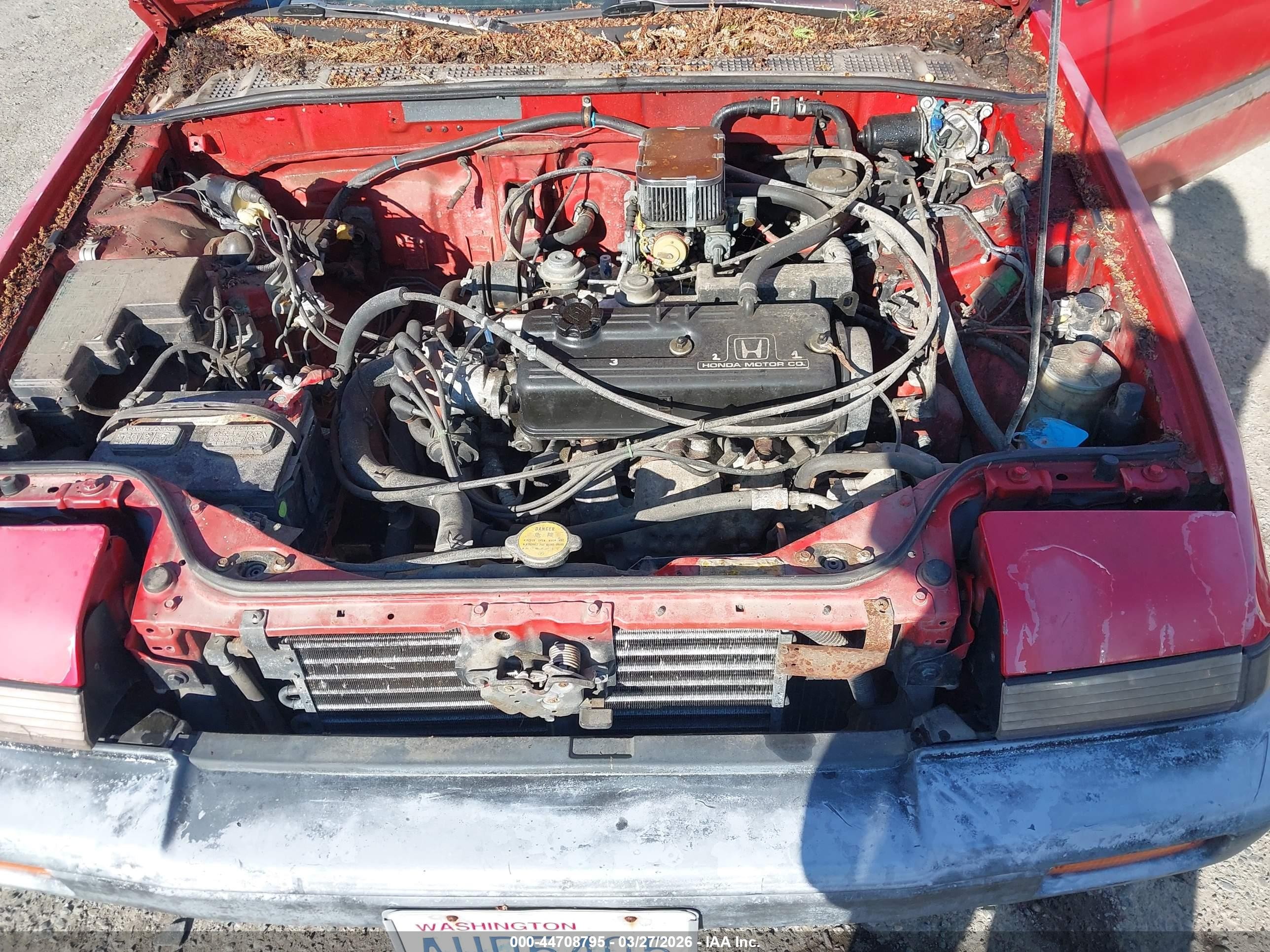 1988 Honda Accord Dx Красный vin: JHMCA5362JC052316