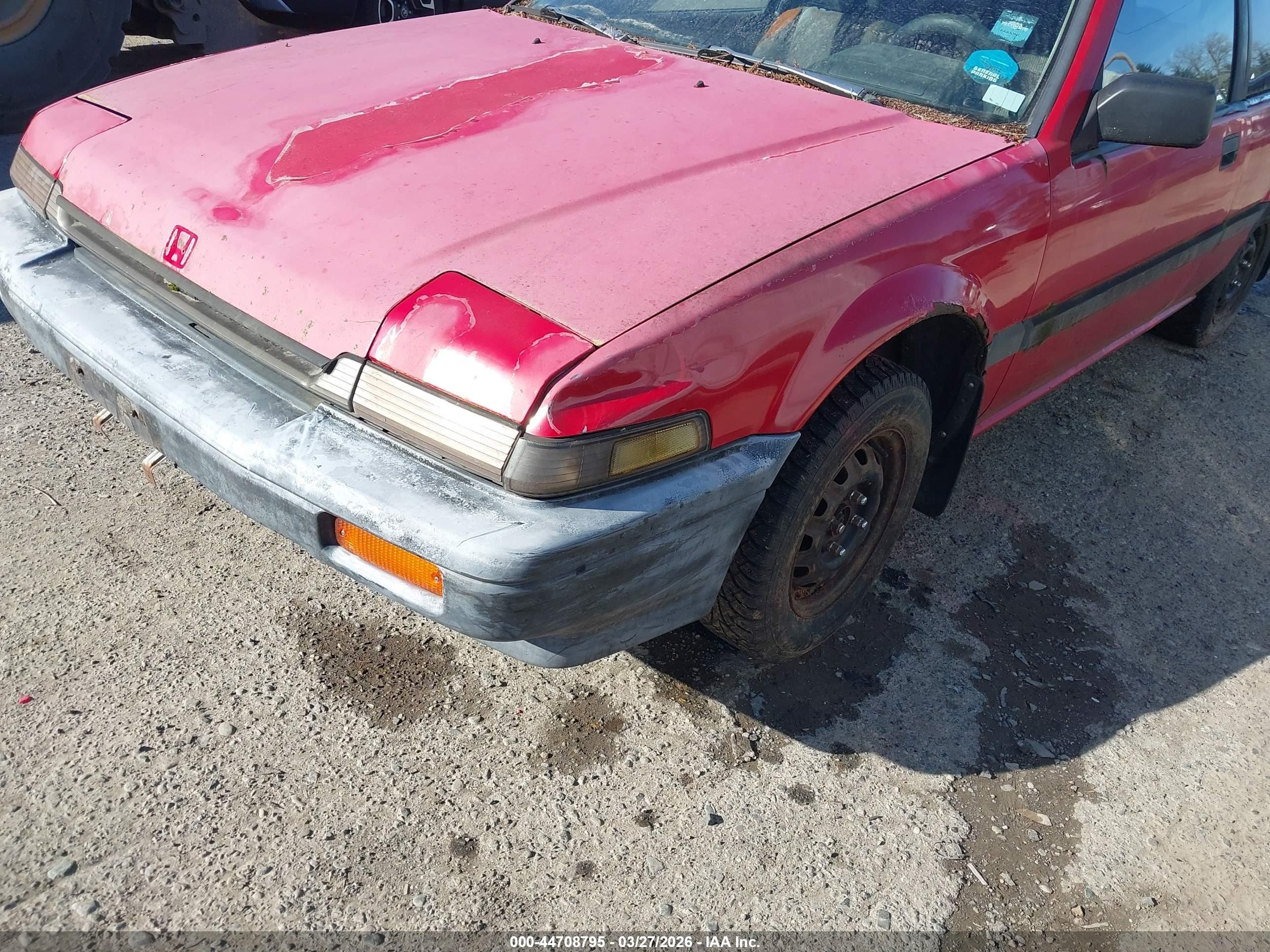 1988 Honda Accord Dx Красный vin: JHMCA5362JC052316