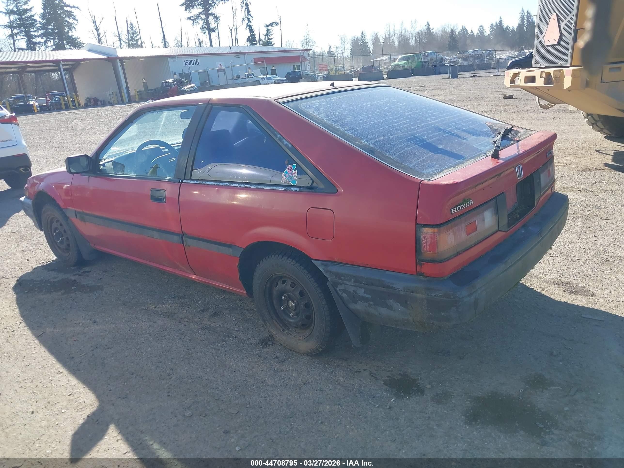 1988 Honda Accord Dx Красный vin: JHMCA5362JC052316