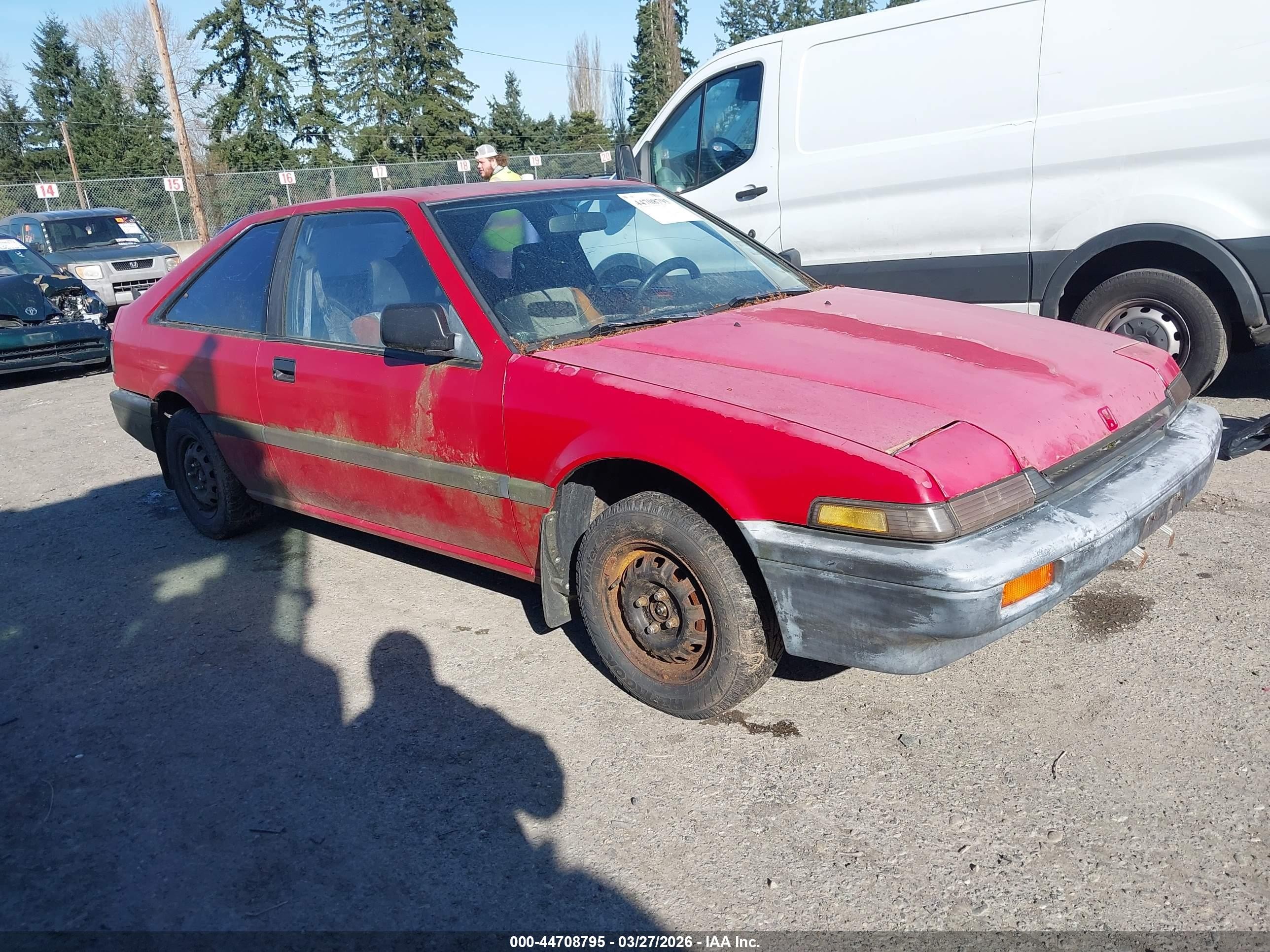 1988 Honda Accord Dx Красный vin: JHMCA5362JC052316