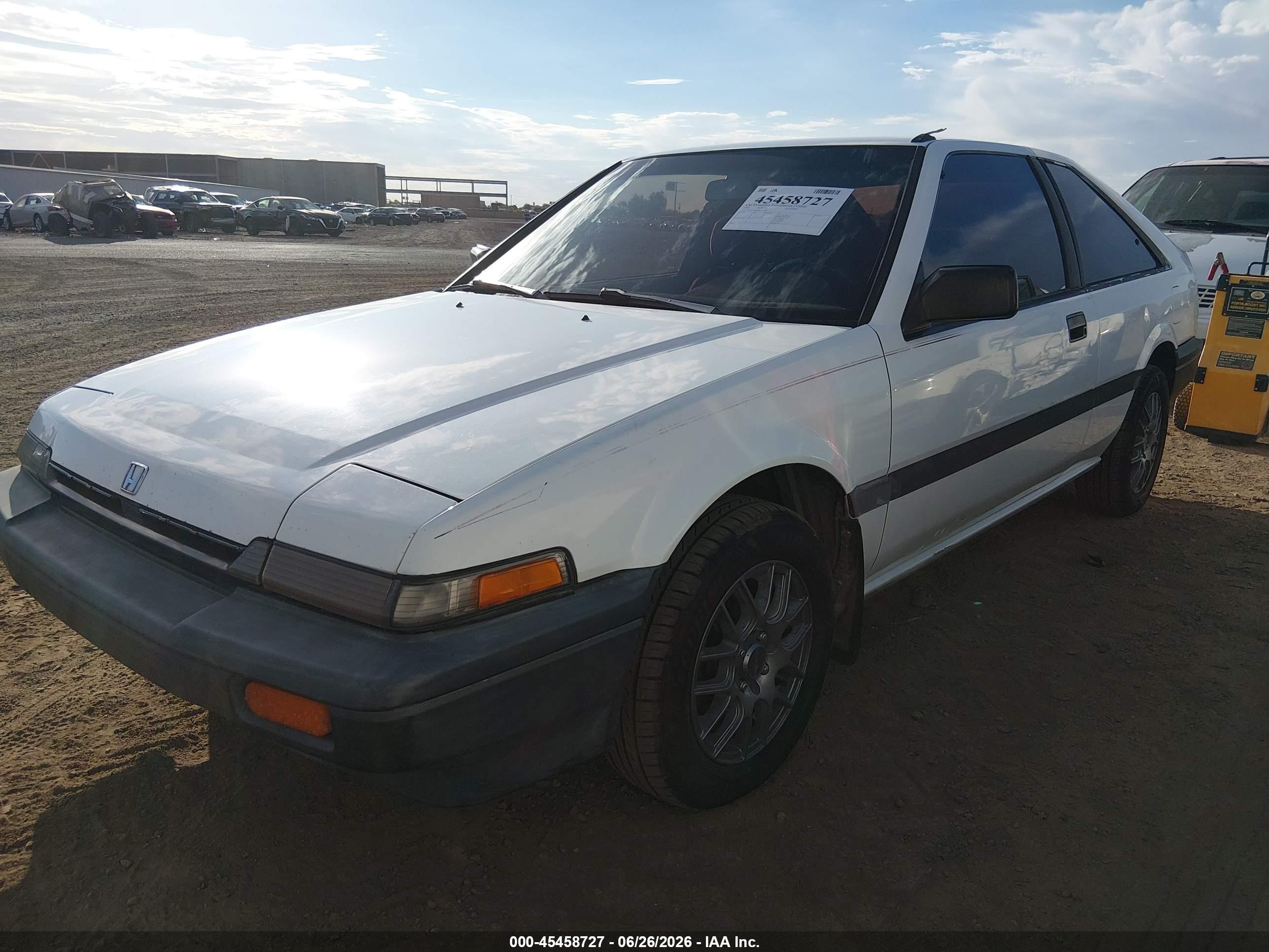 1989 Honda Accord Dx White vin: JHMCA5468KC013701