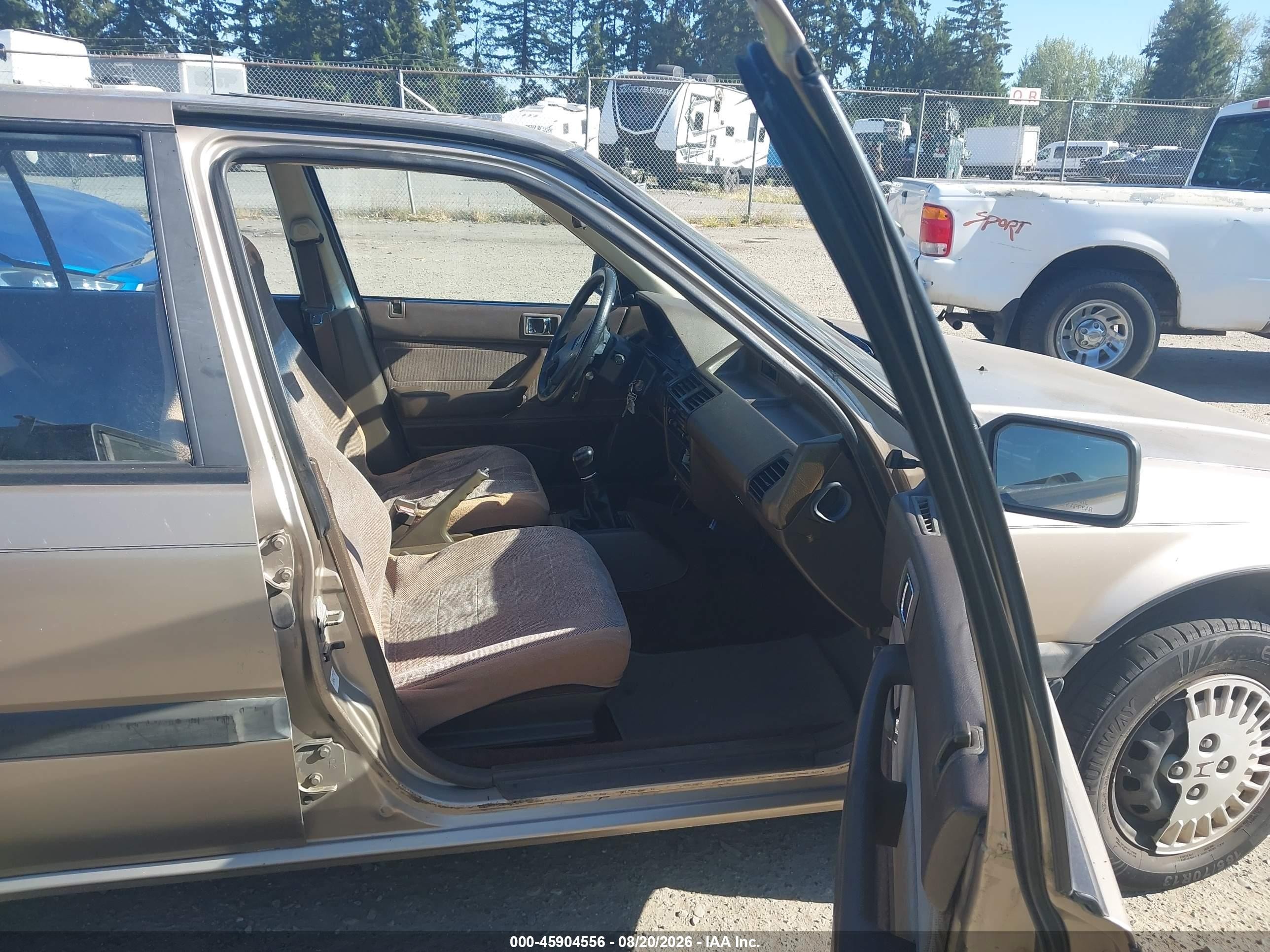 1987 Honda Accord Dx Gold vin: JHMCA5523HC024478