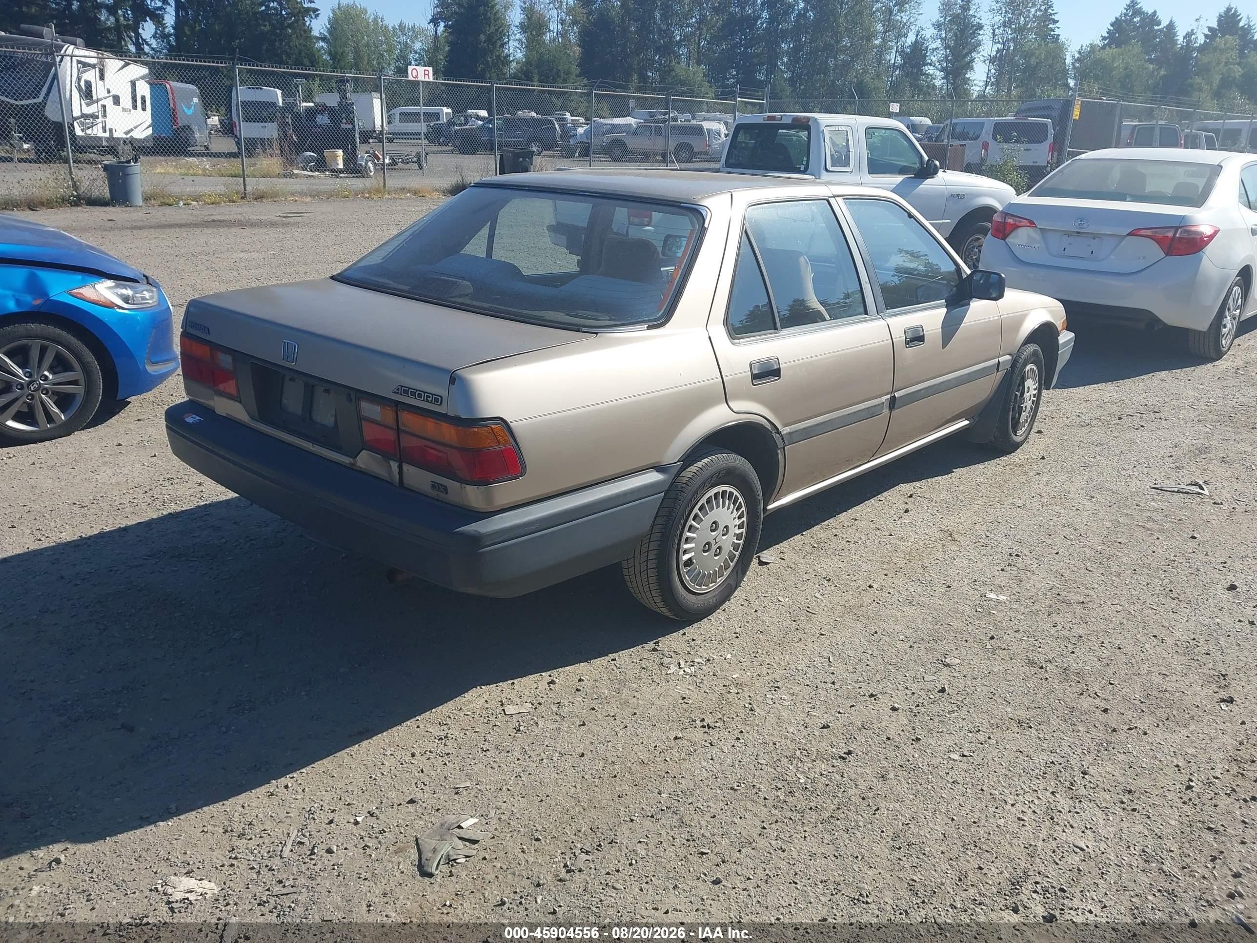 1987 Honda Accord Dx Gold vin: JHMCA5523HC024478