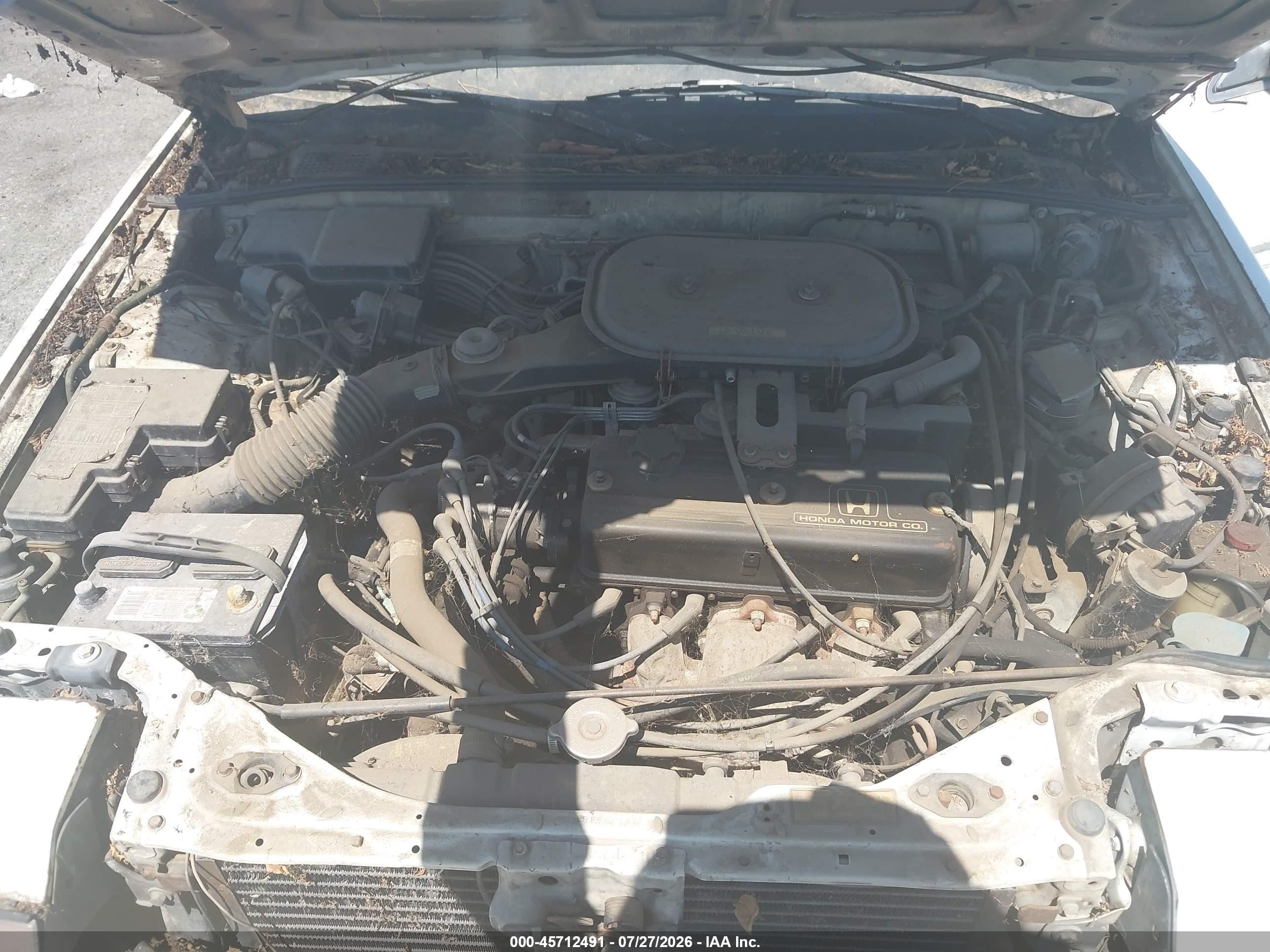 1987 Honda Accord Lx White vin: JHMCA5531HC091959