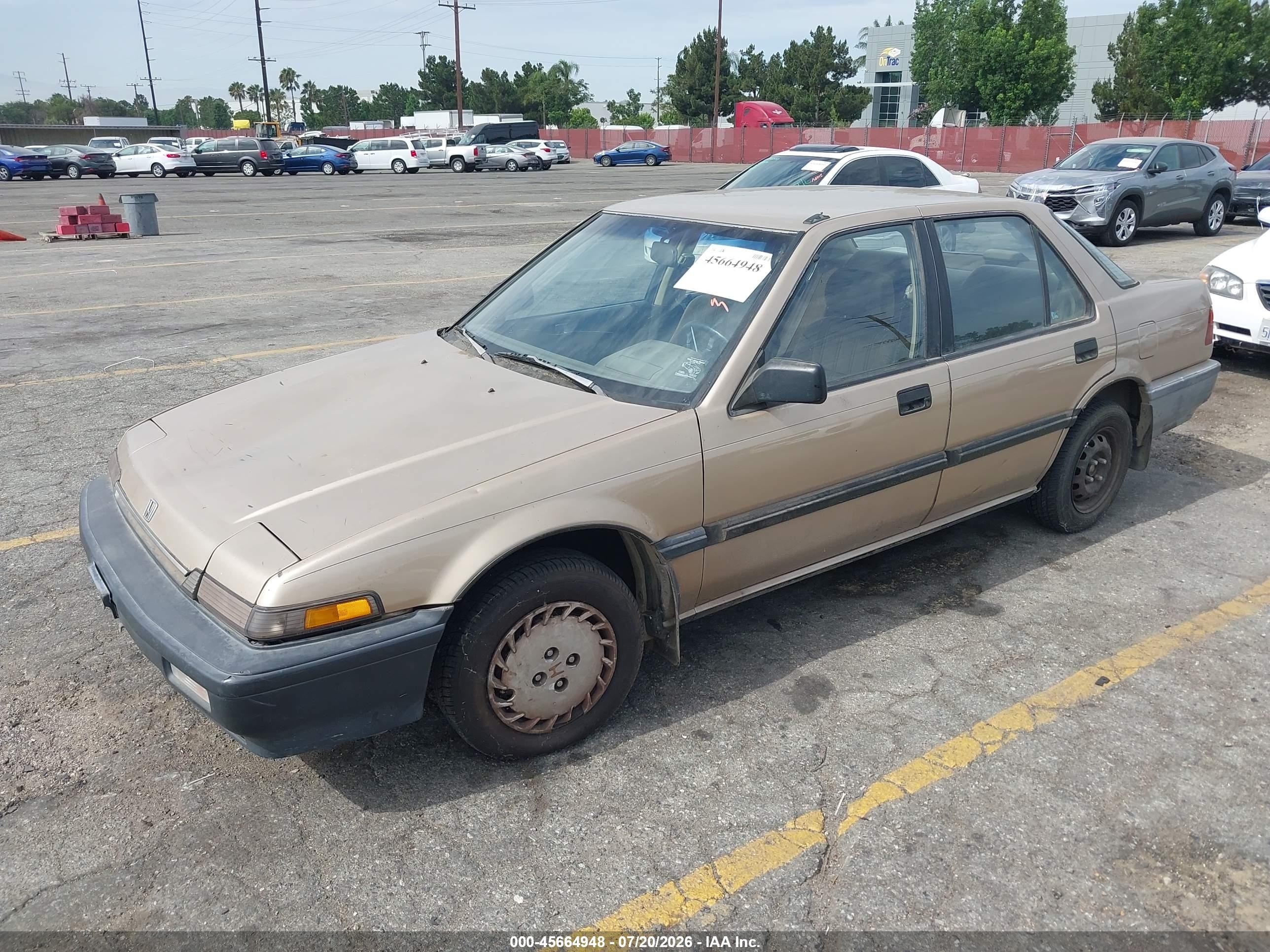 1989 Honda Accord Dx Gold vin: JHMCA5626KC117856