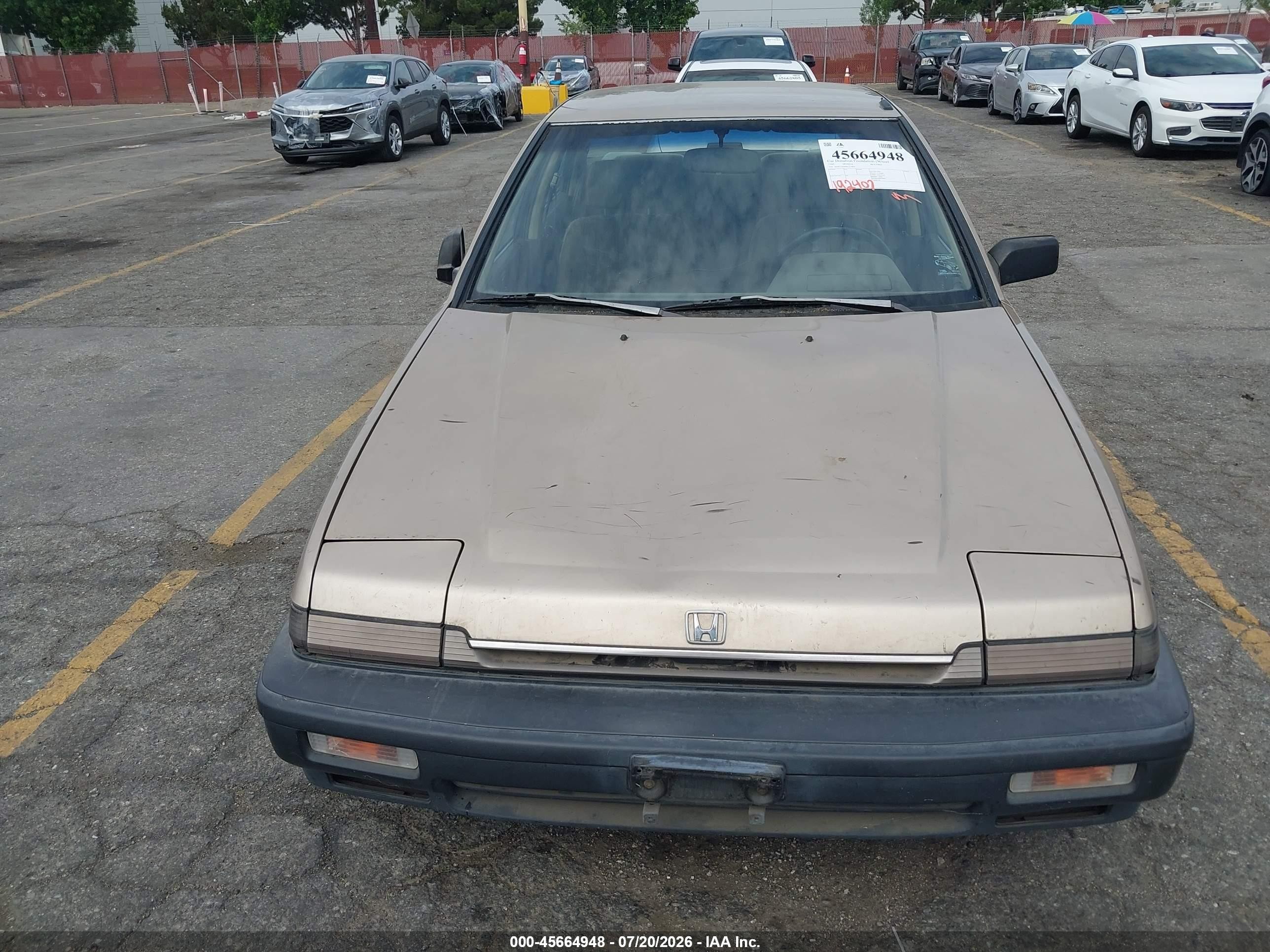 1989 Honda Accord Dx Gold vin: JHMCA5626KC117856