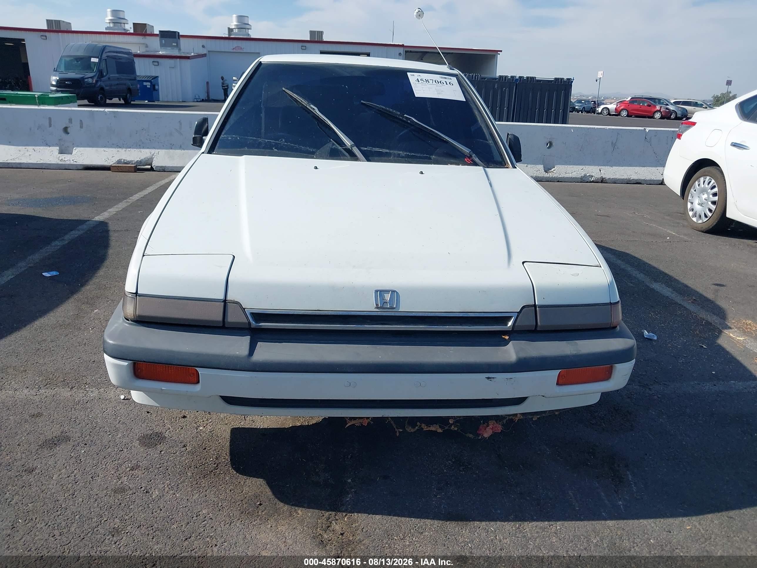 1987 Honda Accord Lx White vin: JHMCA5630HC067778