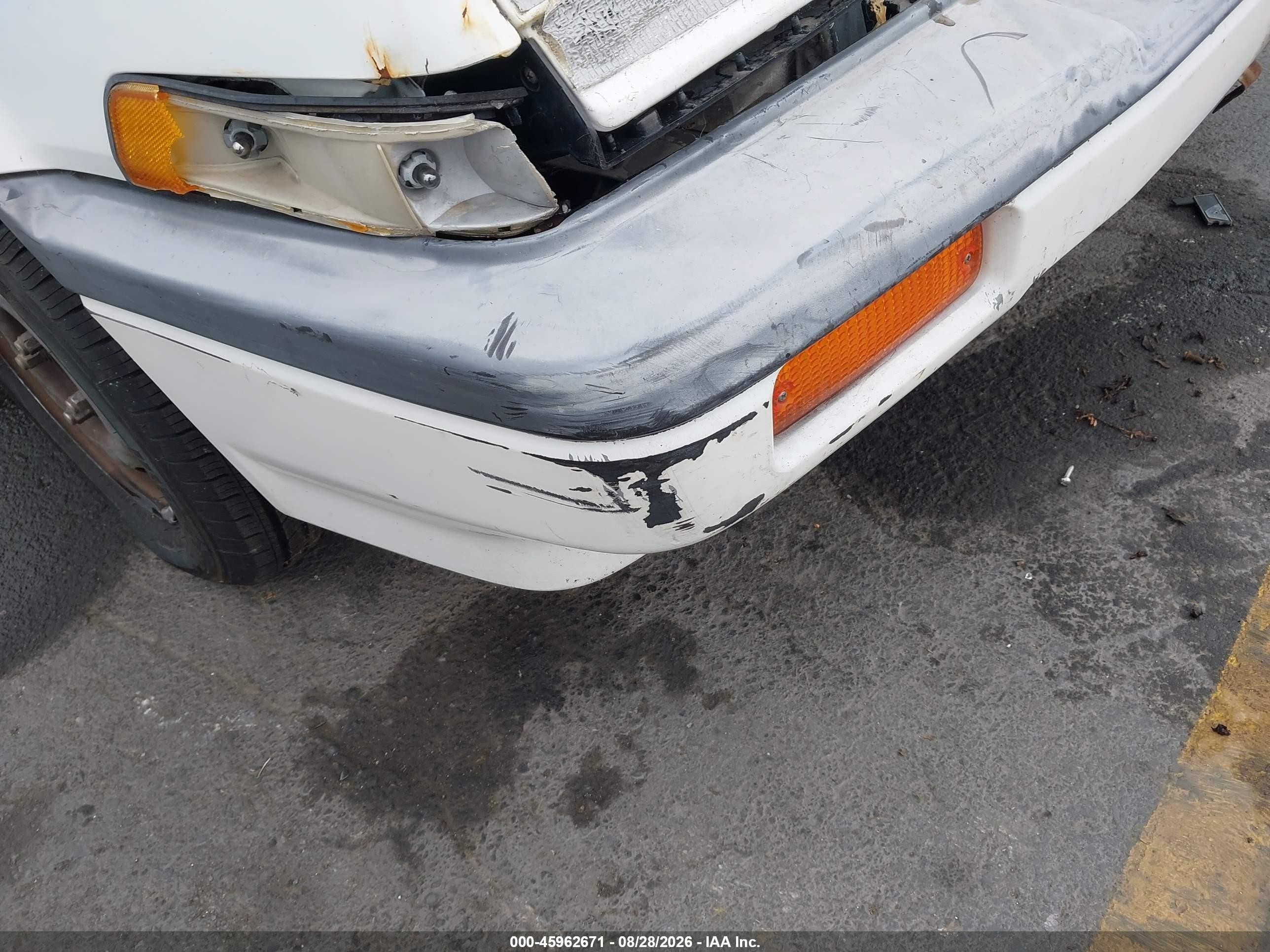 1987 Honda Accord Lx White vin: JHMCA5634HC095146