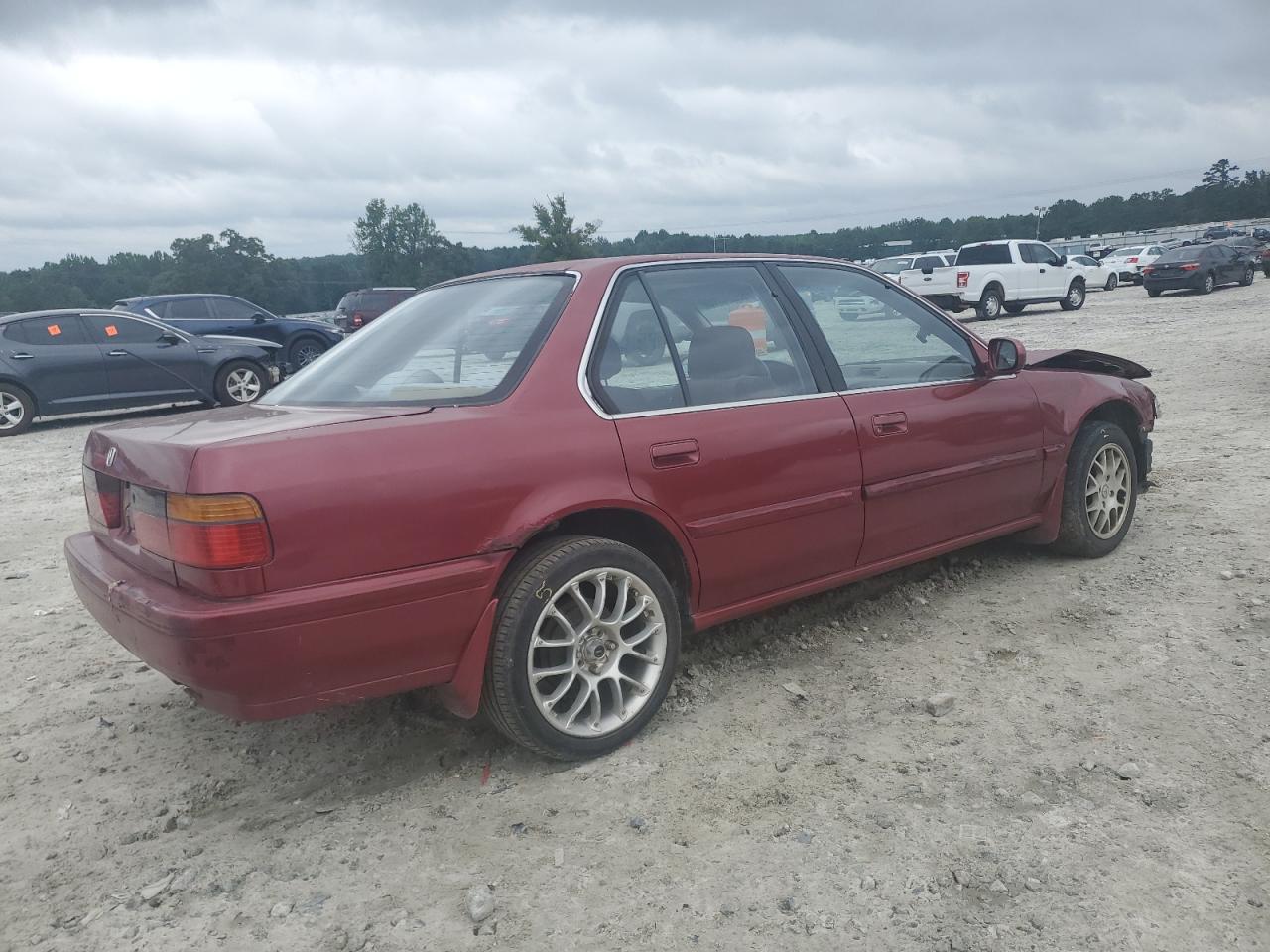 1990 Honda Accord Dx Red vin: JHMCB754XLC010936