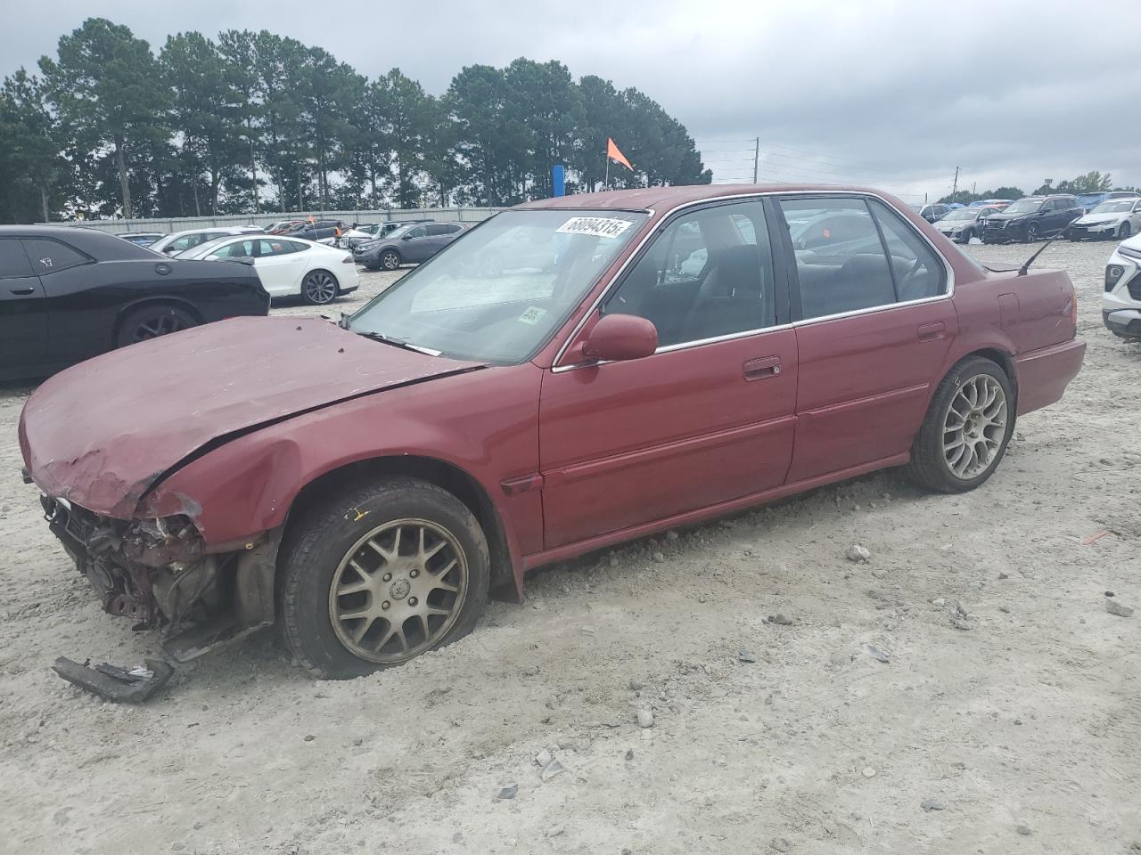 1990 Honda Accord Dx Red vin: JHMCB754XLC010936