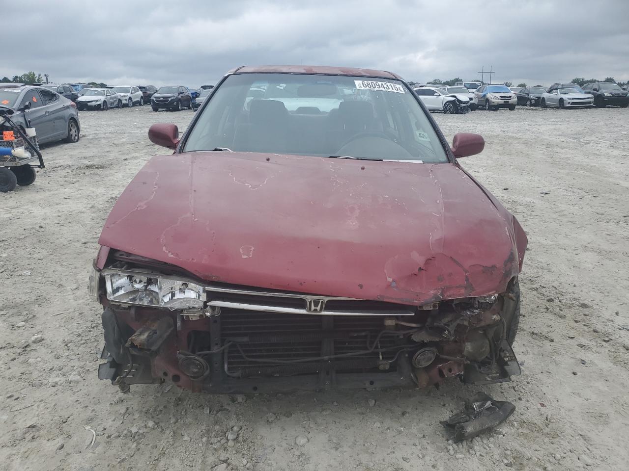 1990 Honda Accord Dx Red vin: JHMCB754XLC010936