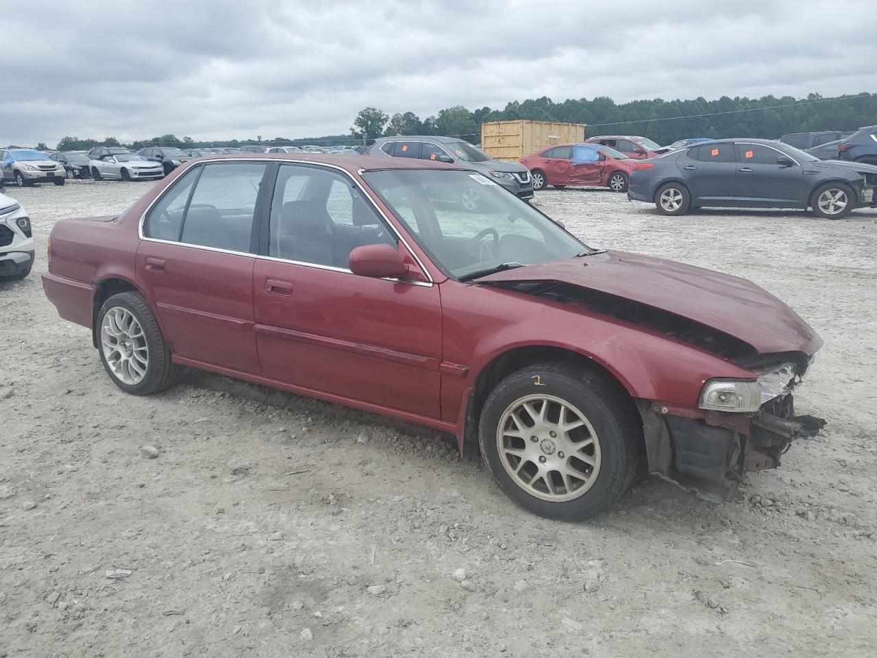 1990 Honda Accord Dx Red vin: JHMCB754XLC010936