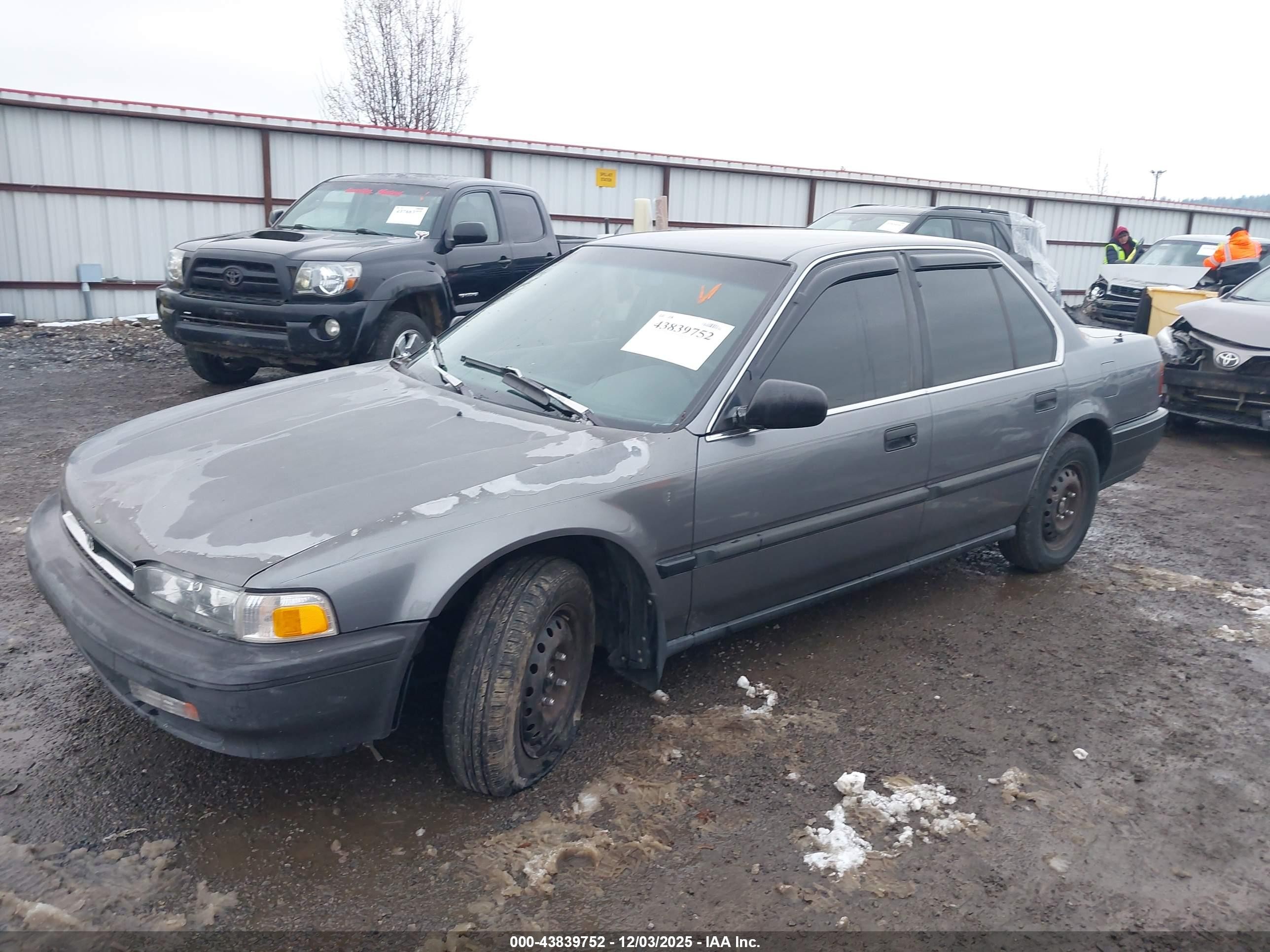 1990 Honda Accord Dx/lx Gray vin: JHMCB7646LC122373