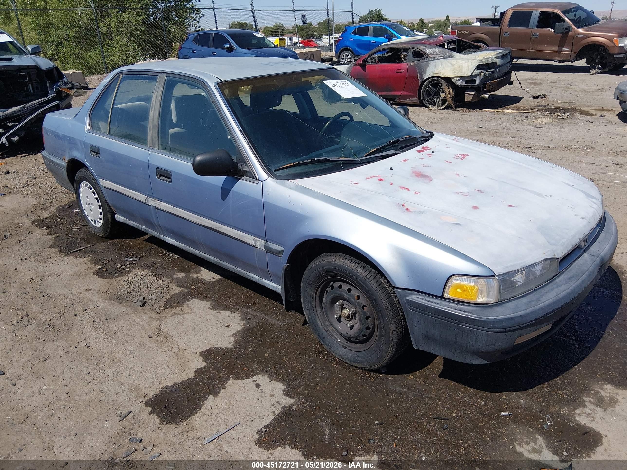1990 Honda Accord Dx/lx Blue vin: JHMCB7649LC110606