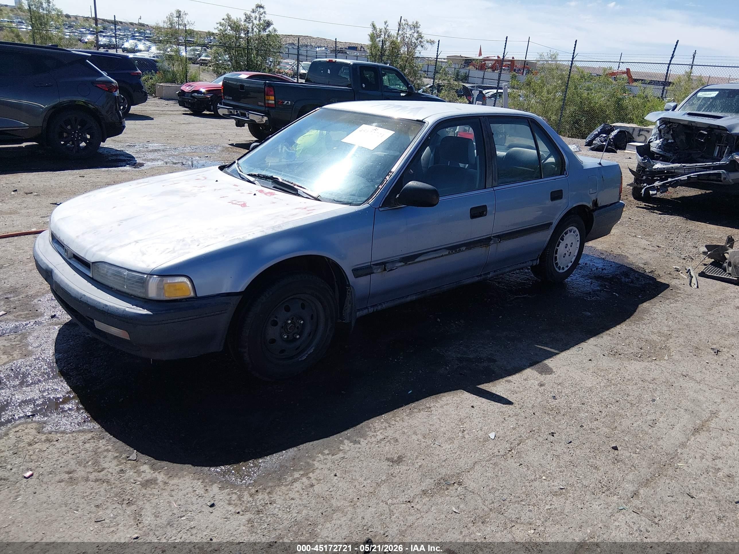 1990 Honda Accord Dx/lx Blue vin: JHMCB7649LC110606