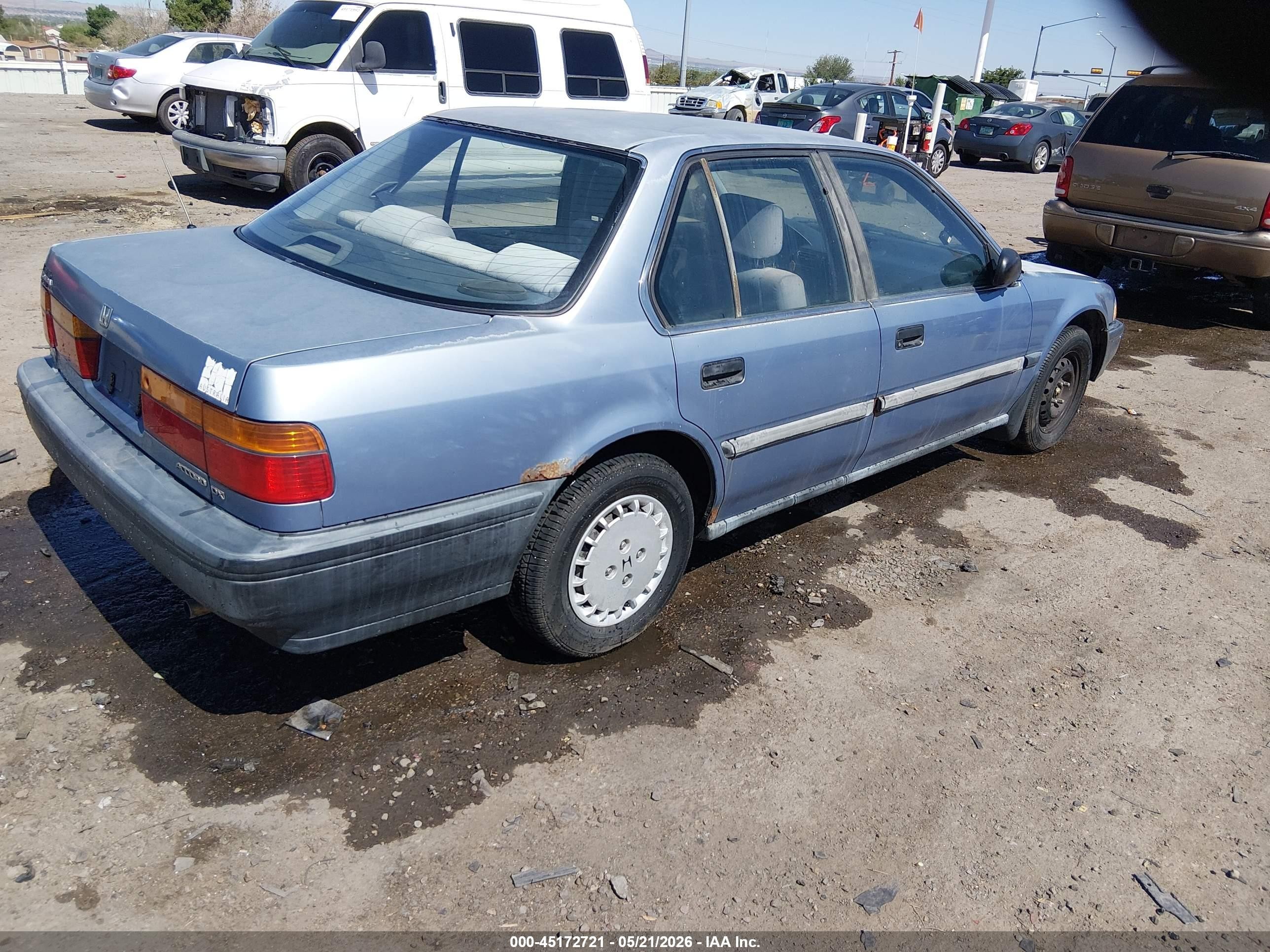 1990 Honda Accord Dx/lx Blue vin: JHMCB7649LC110606
