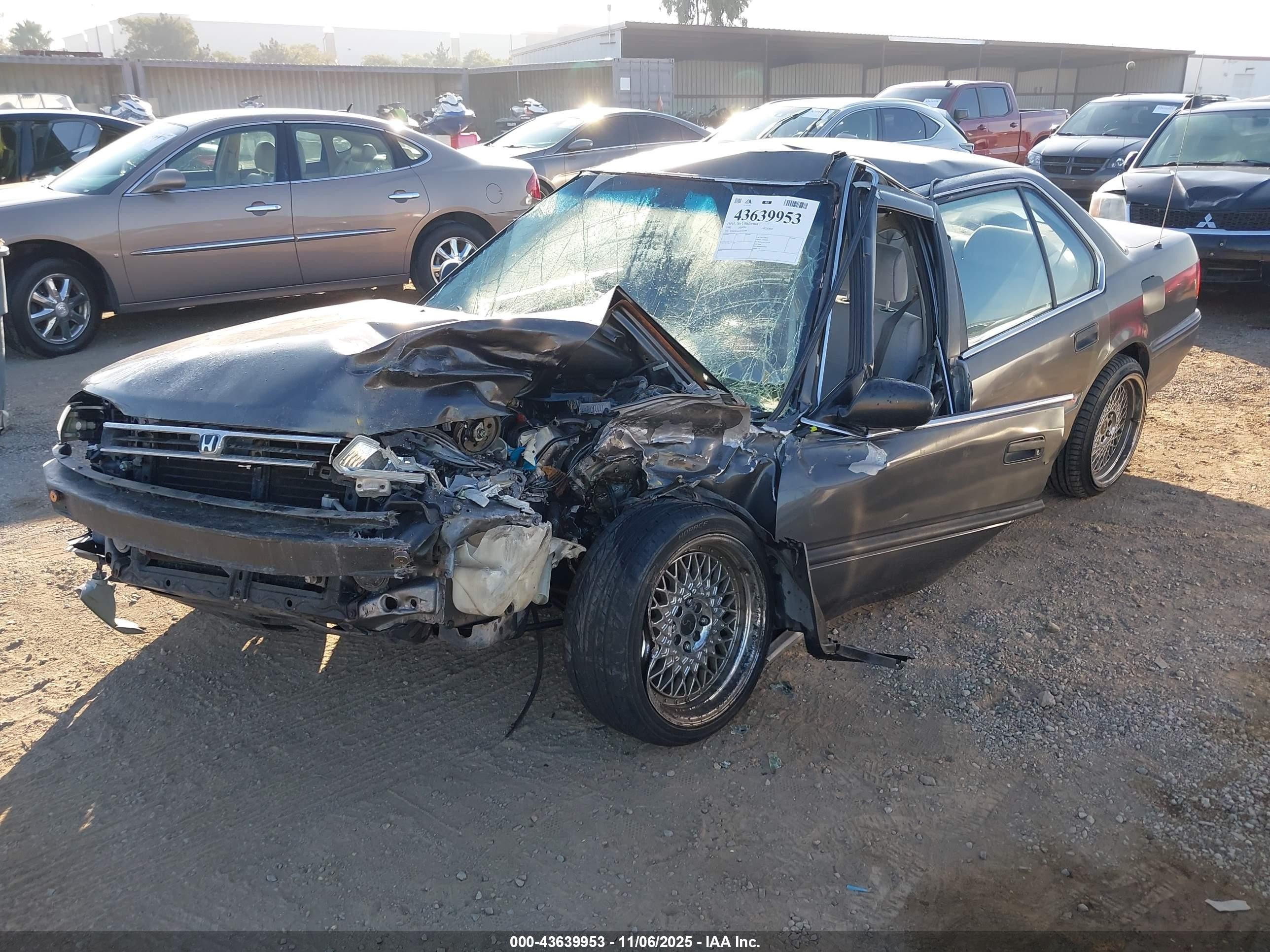 1992 Honda Accord Dx/lx Gray vin: JHMCB764XNC046496