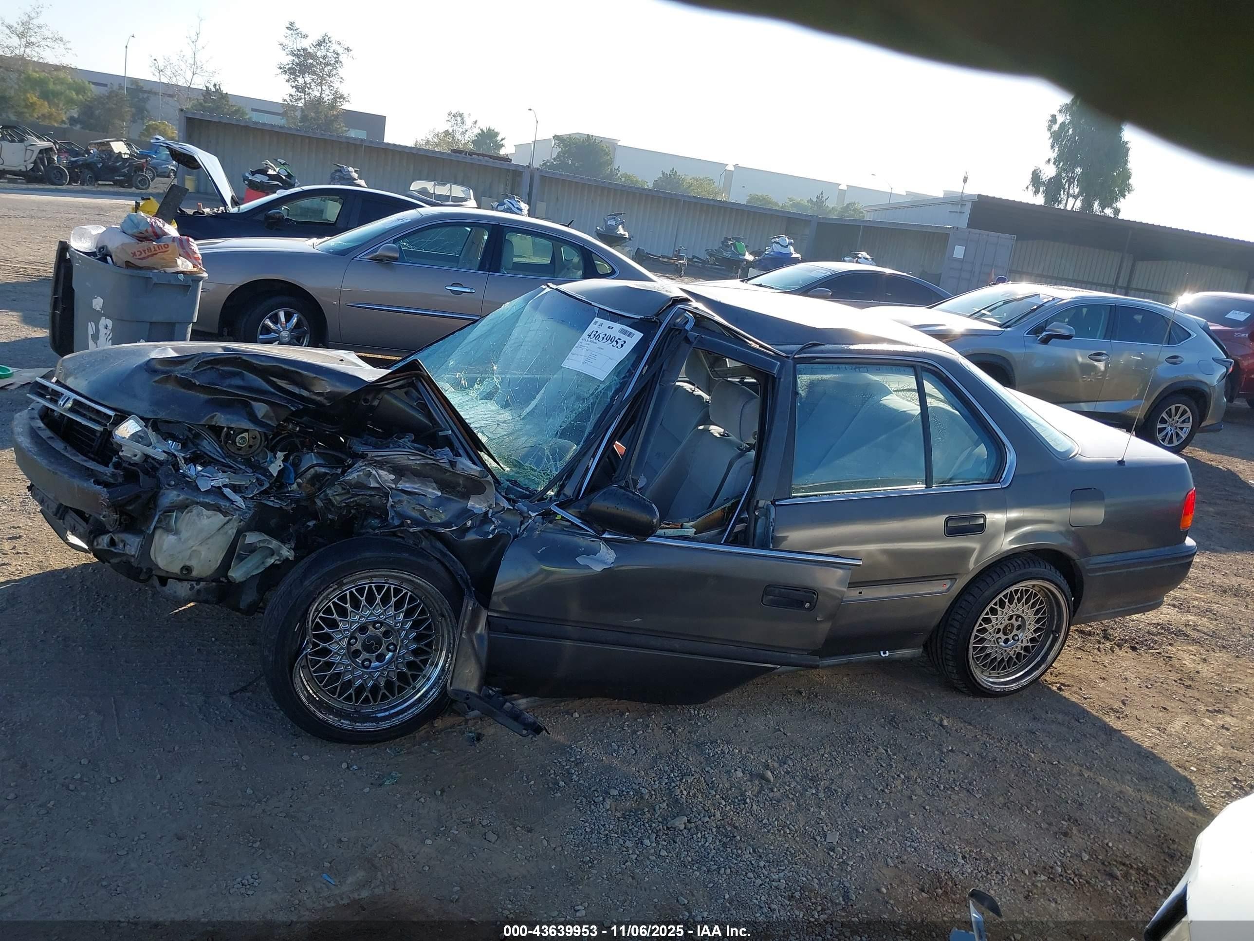 1992 Honda Accord Dx/lx Gray vin: JHMCB764XNC046496