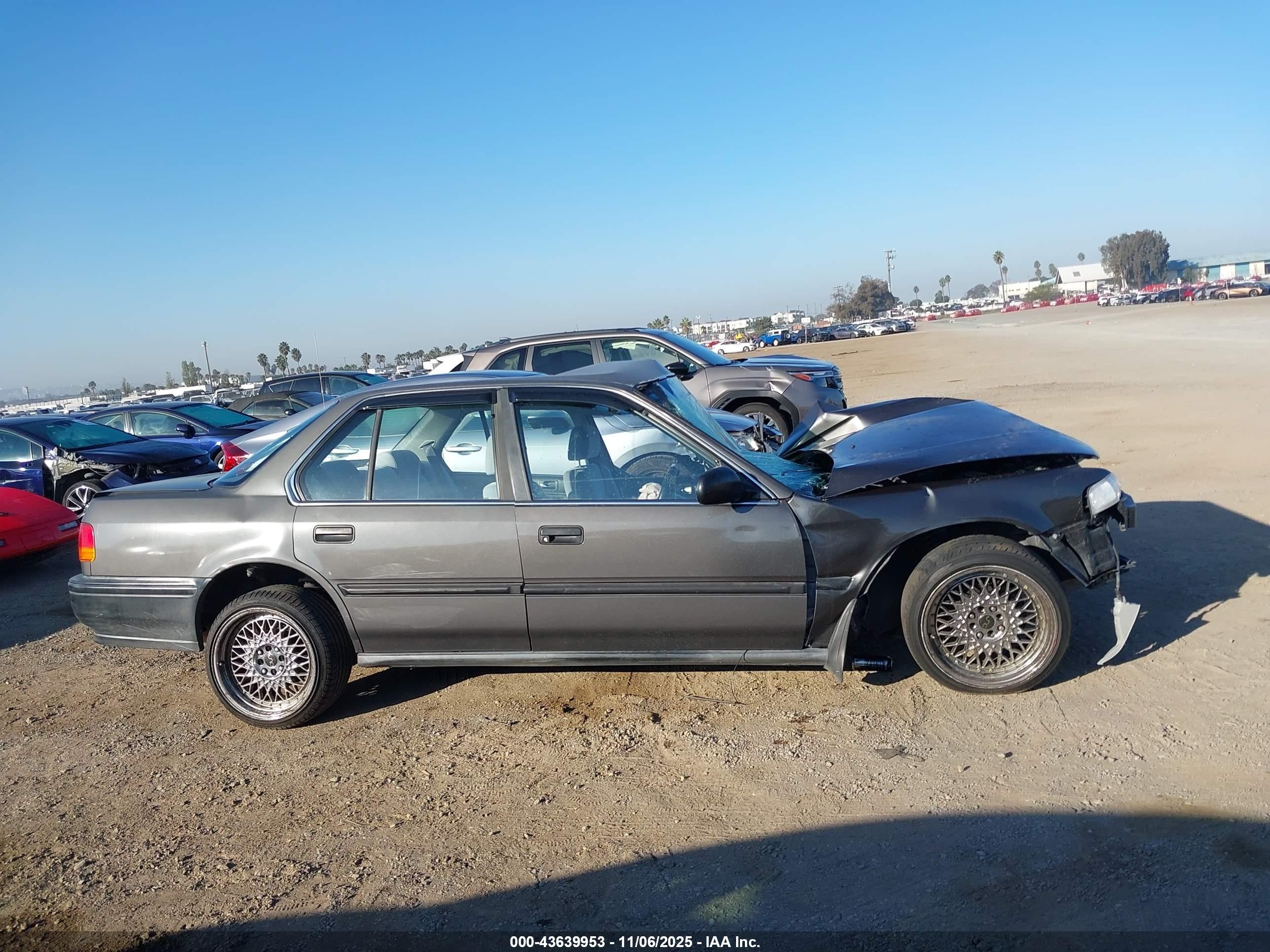 1992 Honda Accord Dx/lx Gray vin: JHMCB764XNC046496