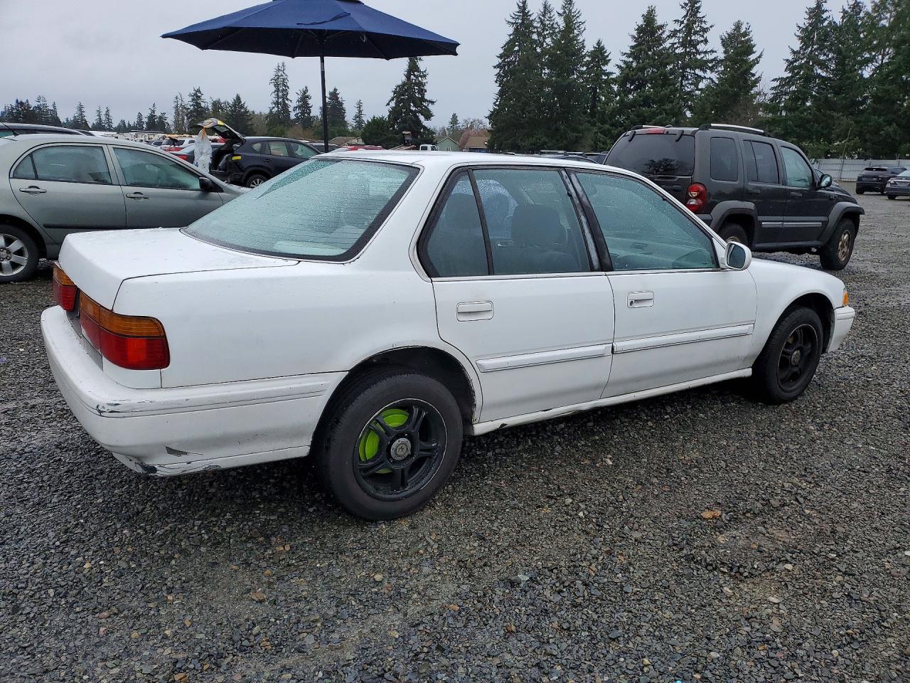 1990 Honda Accord Lx White vin: JHMCB7652LC115736