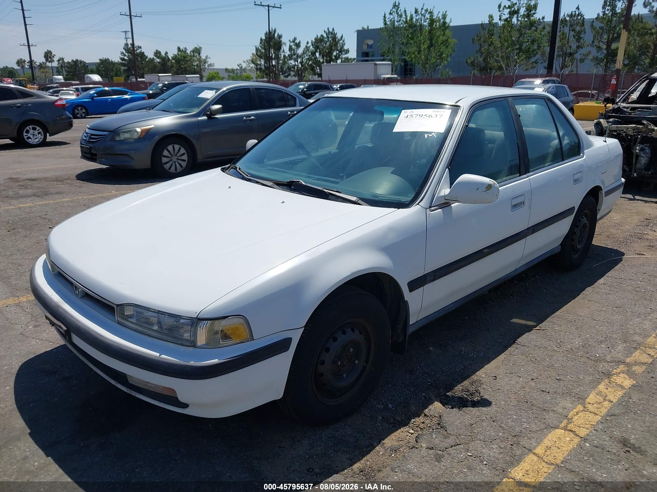 1991 Honda Accord Lx/ex White vin: JHMCB7652MC048265