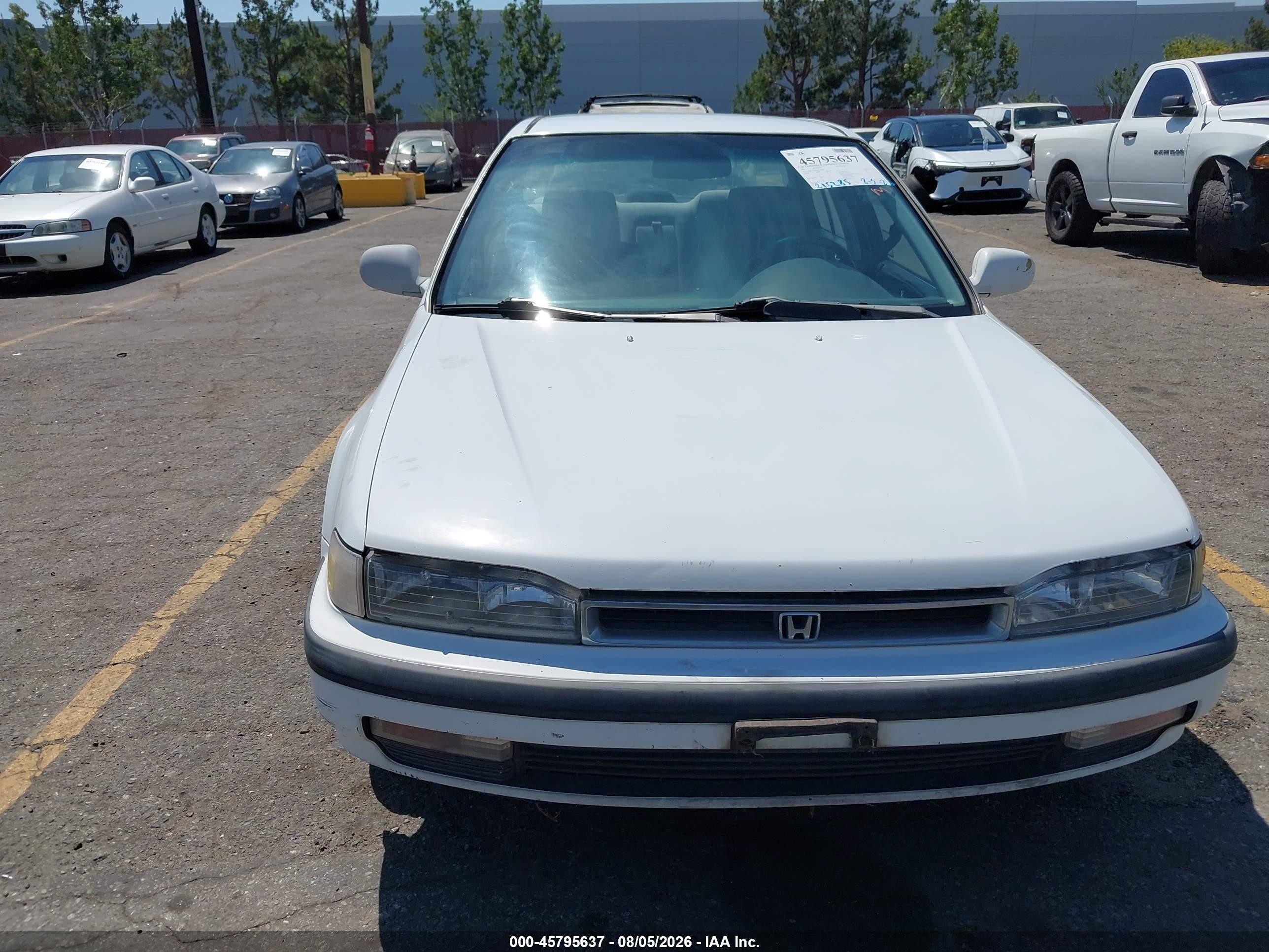 1991 Honda Accord Lx/ex White vin: JHMCB7652MC048265