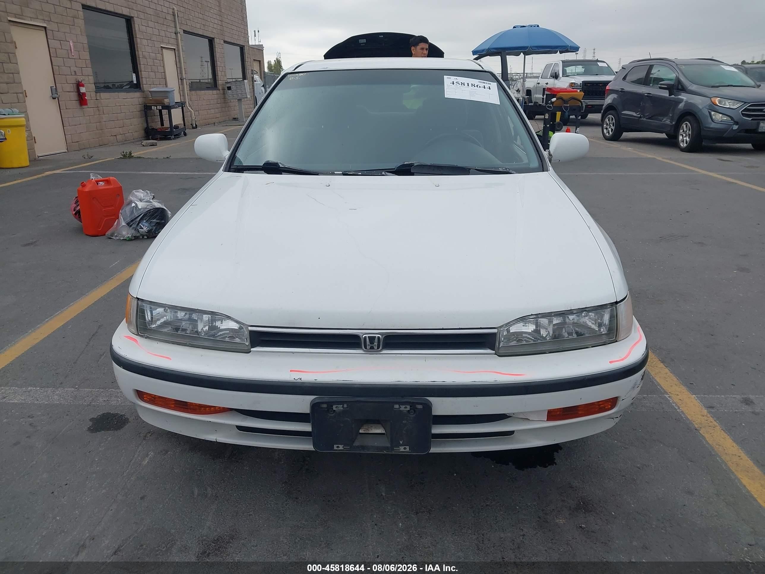 1992 Honda Accord Lx/ex White vin: JHMCB7652NC035095