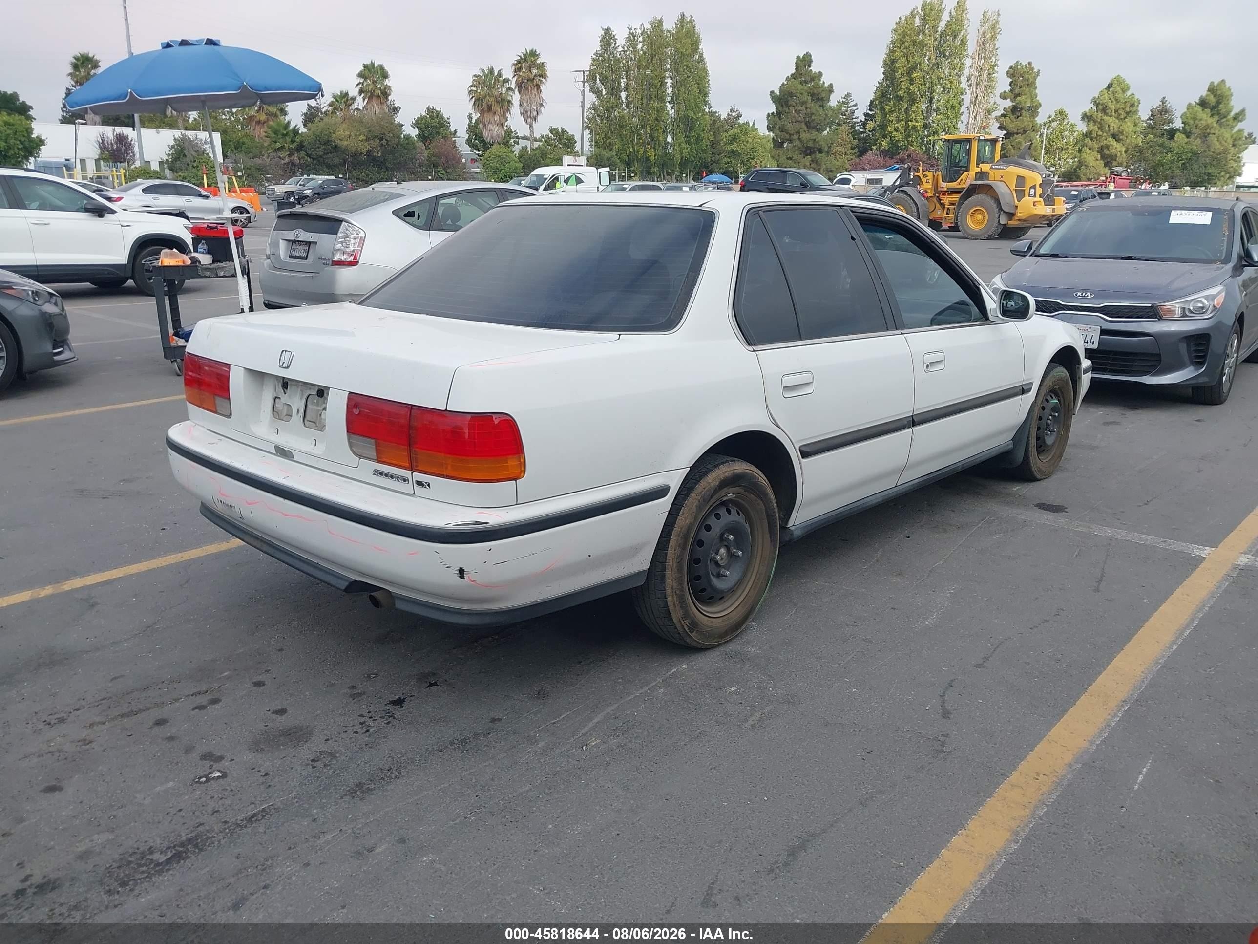 1992 Honda Accord Lx/ex White vin: JHMCB7652NC035095