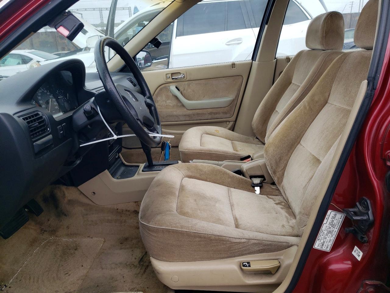 1990 Honda Accord Lx Burgundy vin: JHMCB7653LC053490