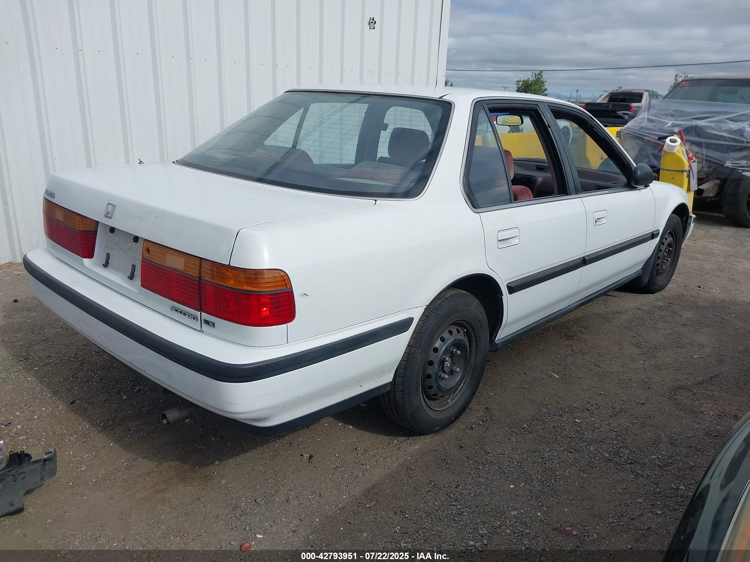 1990 Honda Accord Lx/ex Белый vin: JHMCB7657LC024042