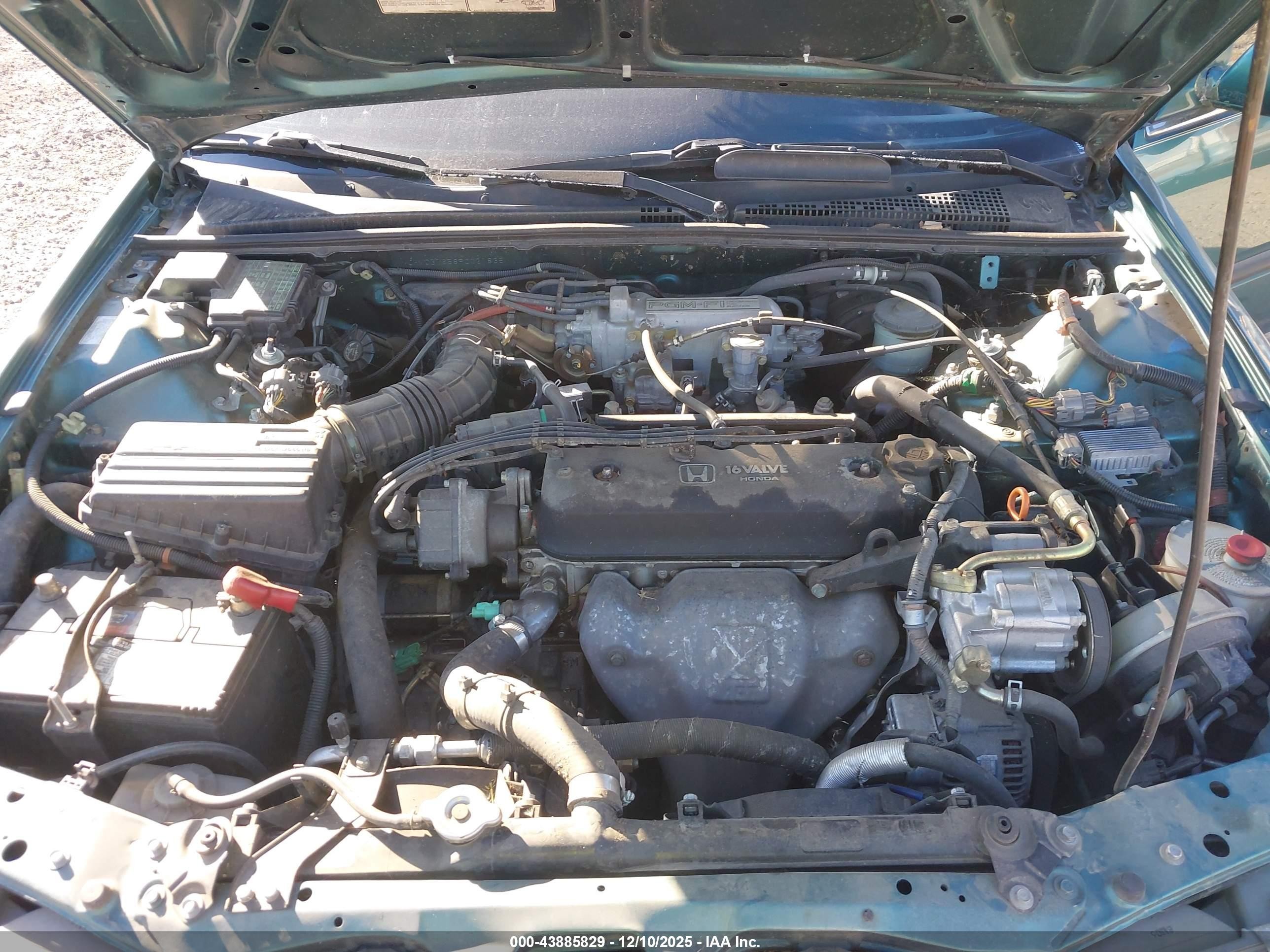 1993 Honda Accord Lx Зеленый vin: JHMCB7658PC021835