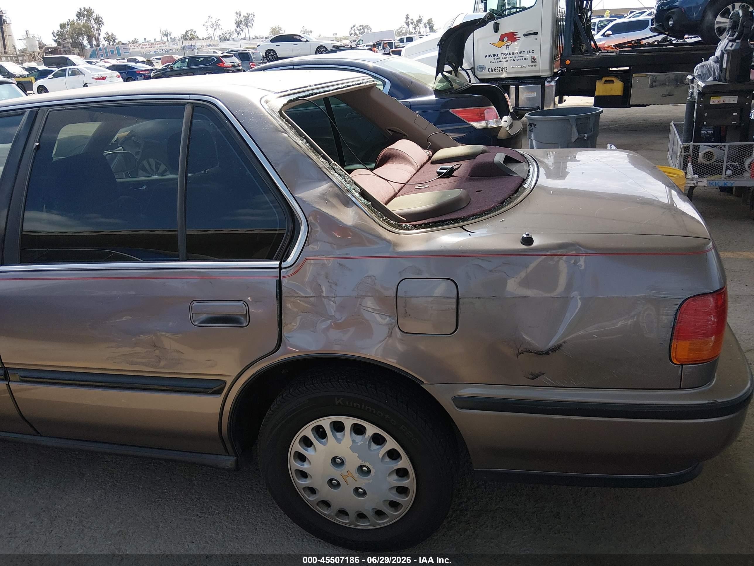 1992 Honda Accord Lx/ex Brown vin: JHMCB765XNC024703