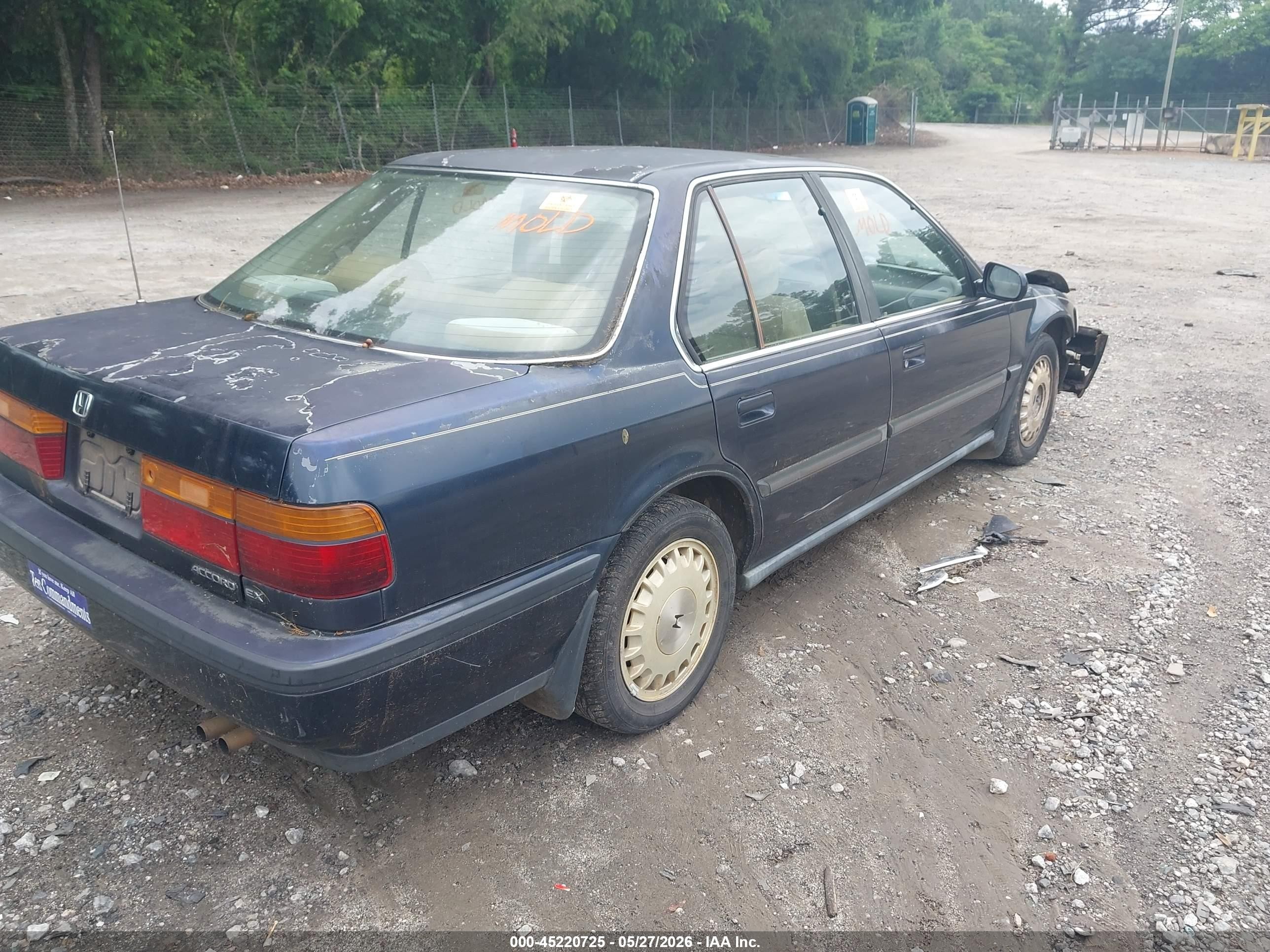 1990 Honda Accord Ex/ex-r Blue vin: JHMCB7664LC094073