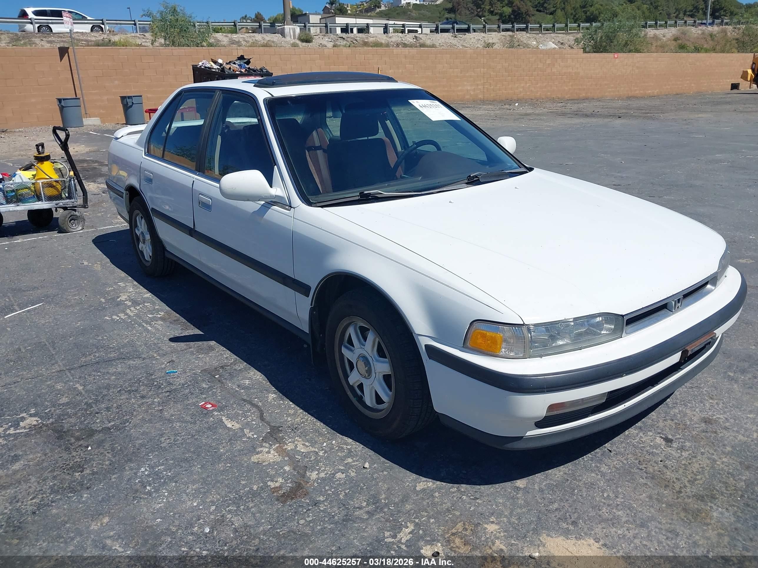 1990 Honda Accord Ex/ex-r White vin: JHMCB7665LC109356