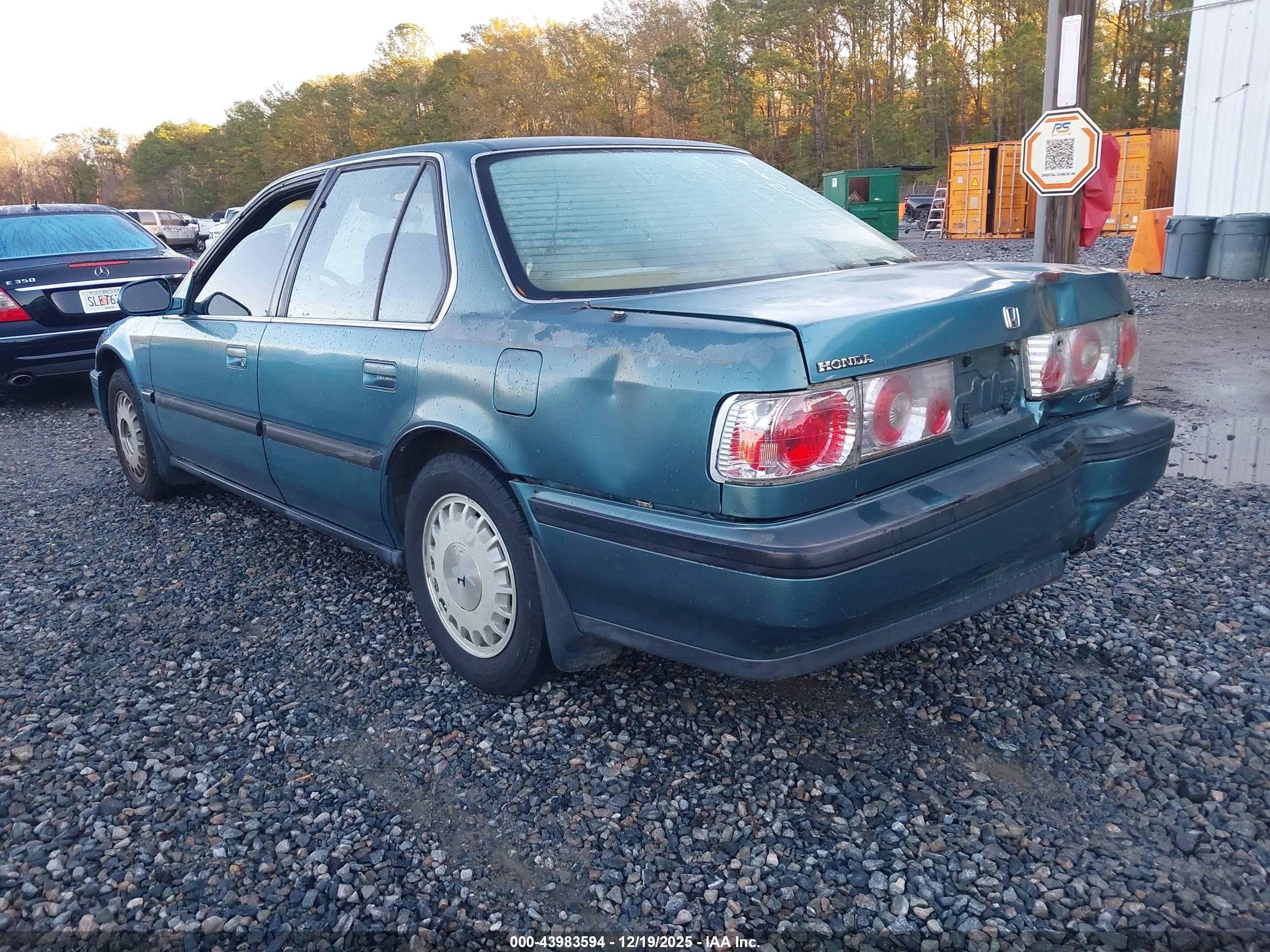 1990 Honda Accord Ex/ex-r Green vin: JHMCB7667LC128703