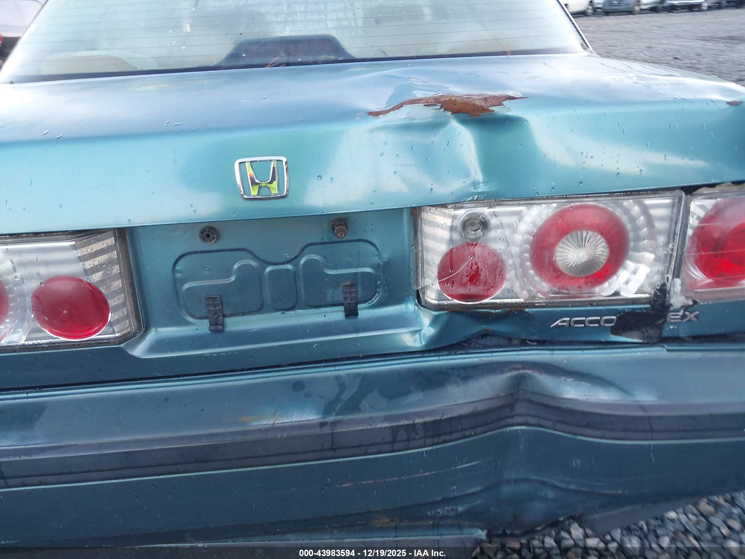 1990 Honda Accord Ex/ex-r Green vin: JHMCB7667LC128703