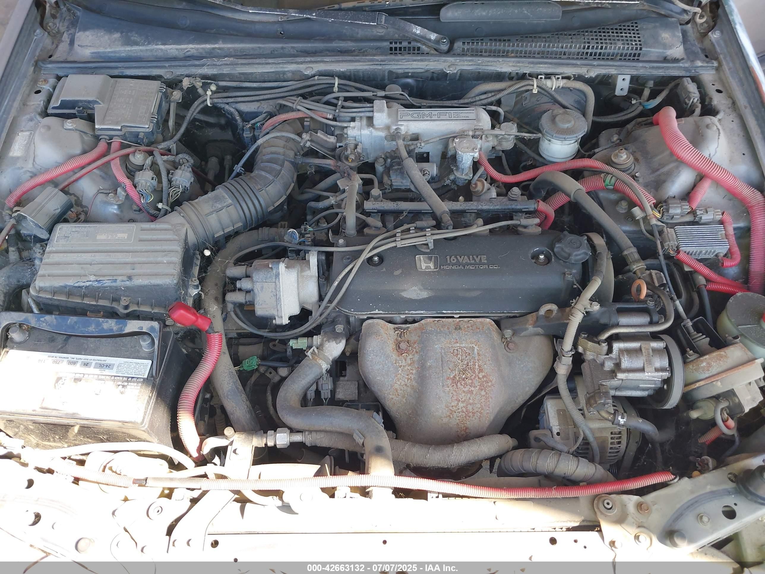 1990 Honda Accord Ex/ex-r Gray vin: JHMCB7668LC119587