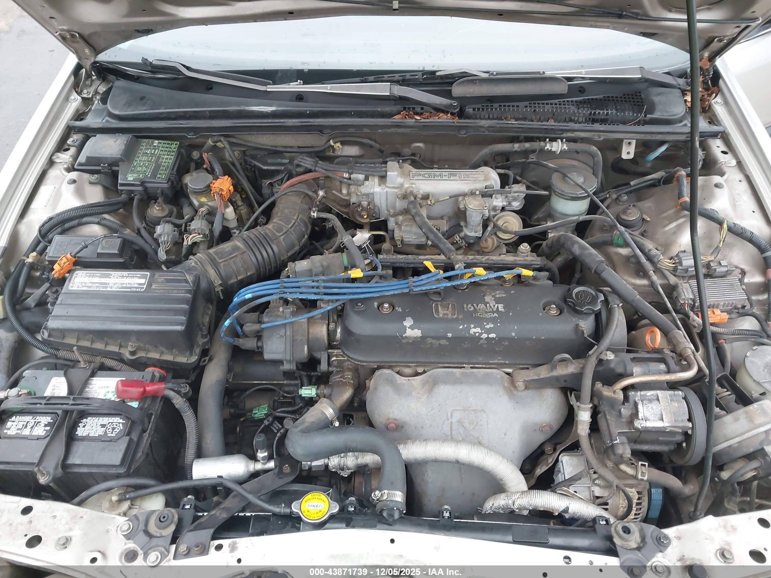 1993 Honda Accord Ex Tan vin: JHMCB7674PC001017