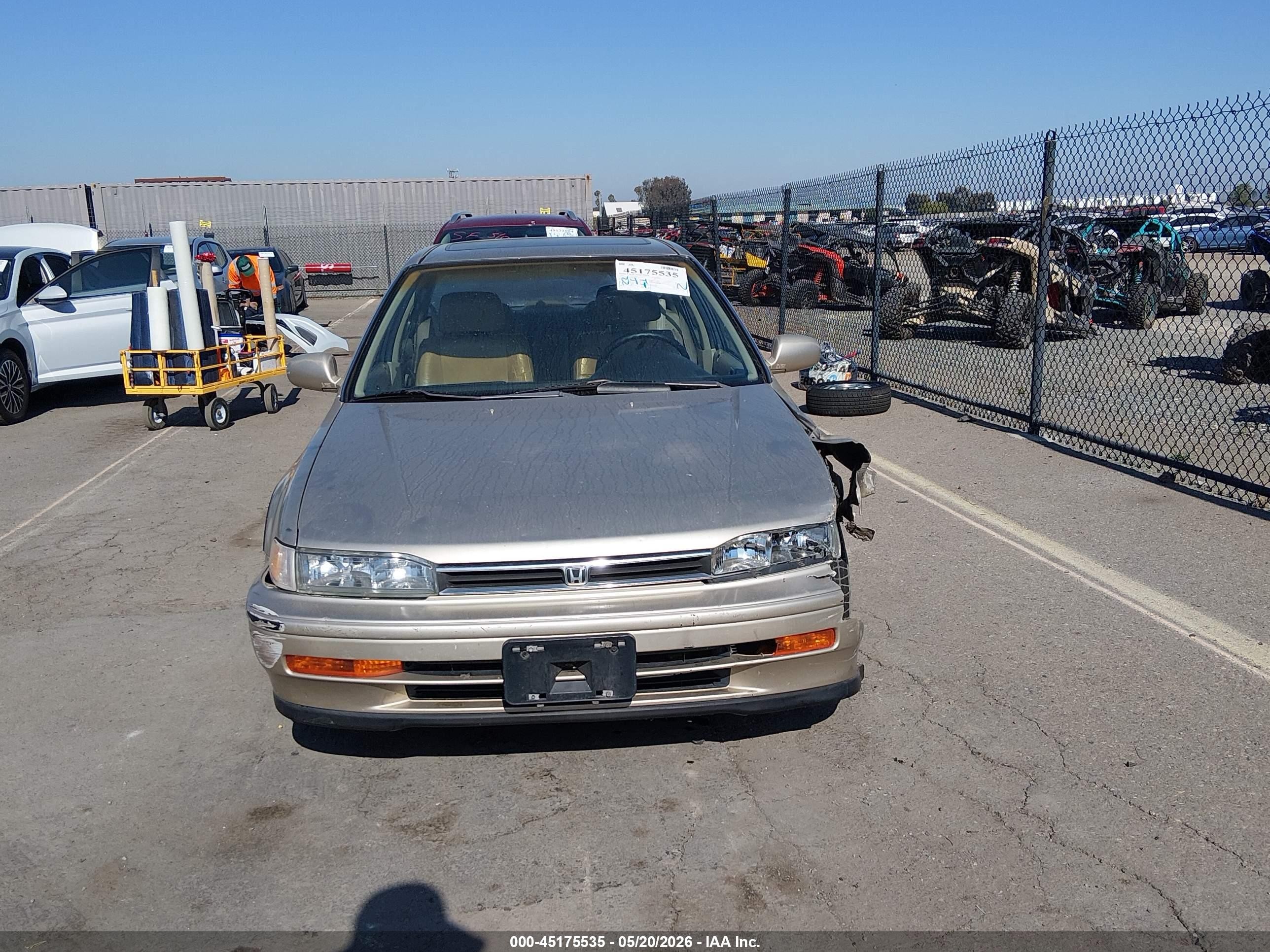 1993 Honda Accord Se Champagne vin: JHMCB7689PC049430
