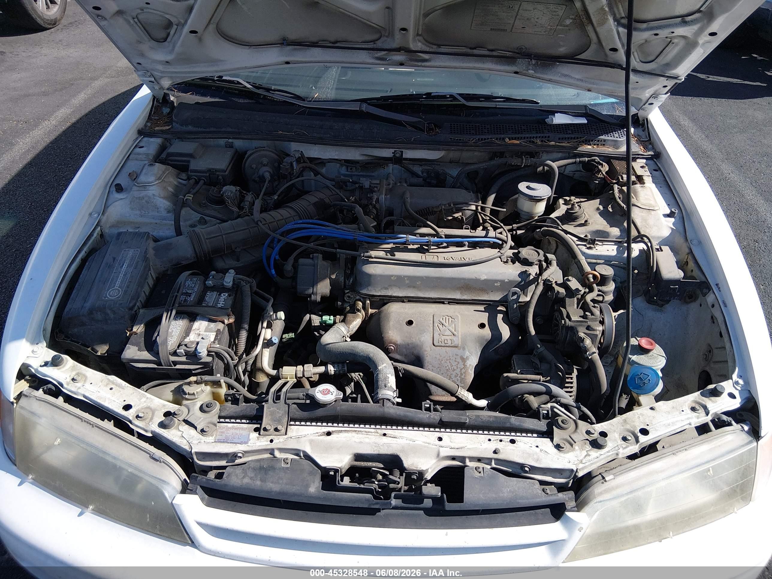 1994 Honda Accord Lx White vin: JHMCD5631RC105852